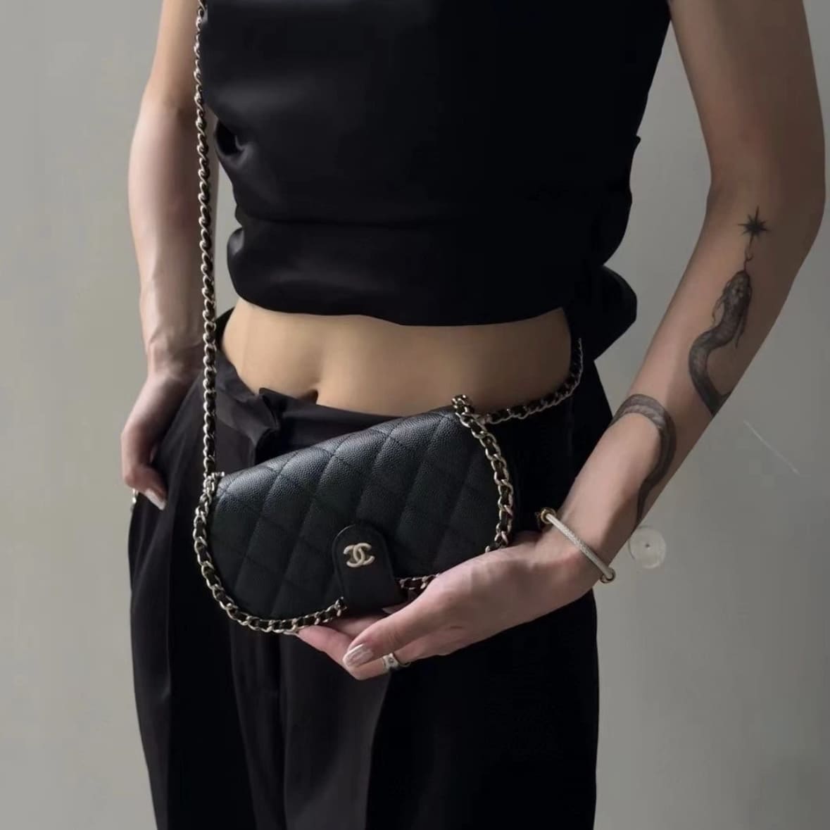 Chanel Glasses Case With Chain - Image 4