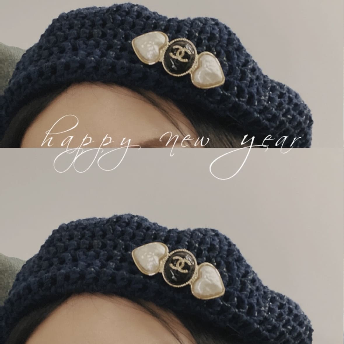 Chanel Double Pearl Gold Heart Brooch - Image 3