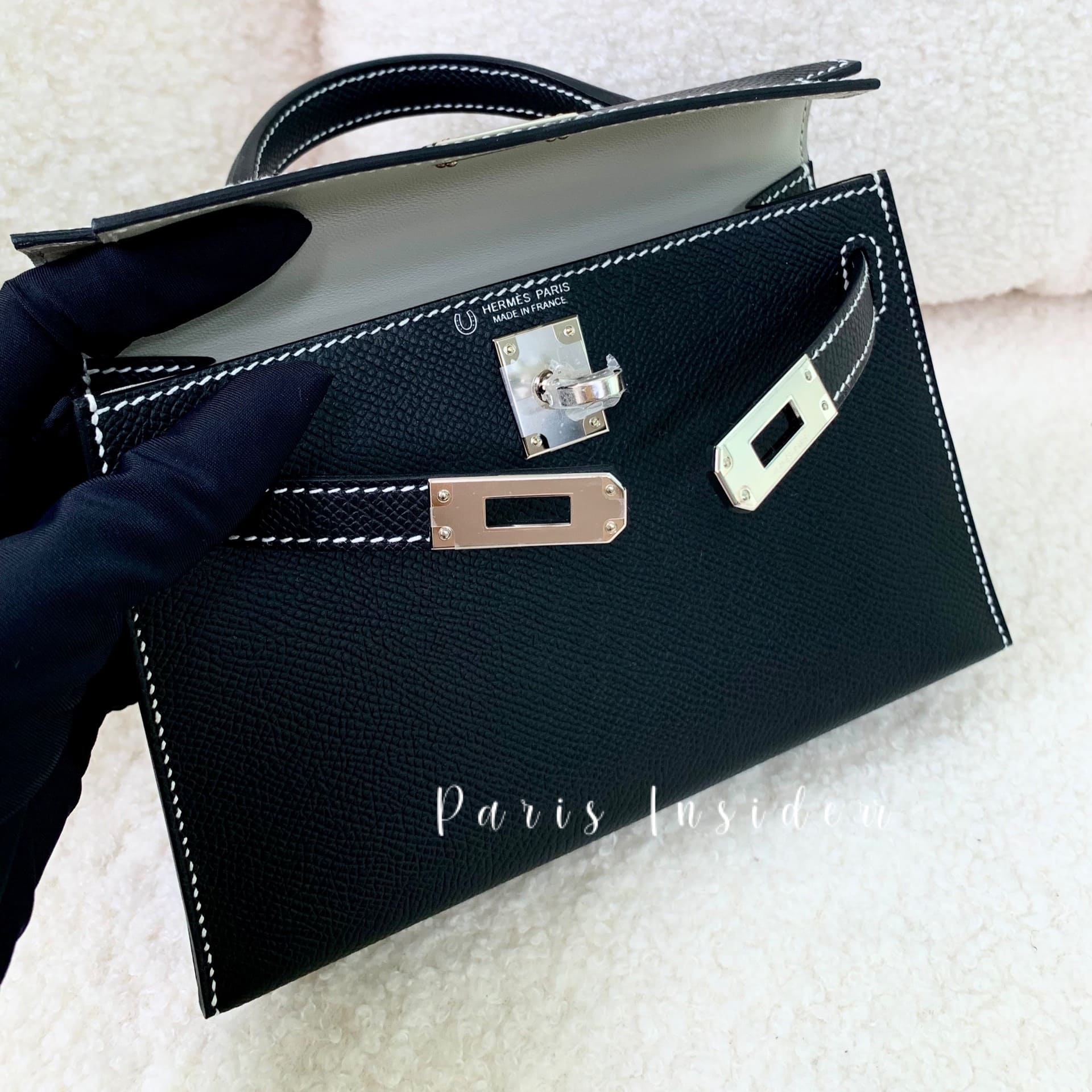 Hermes Mini Kelly II SO Noir PHW - Image 2