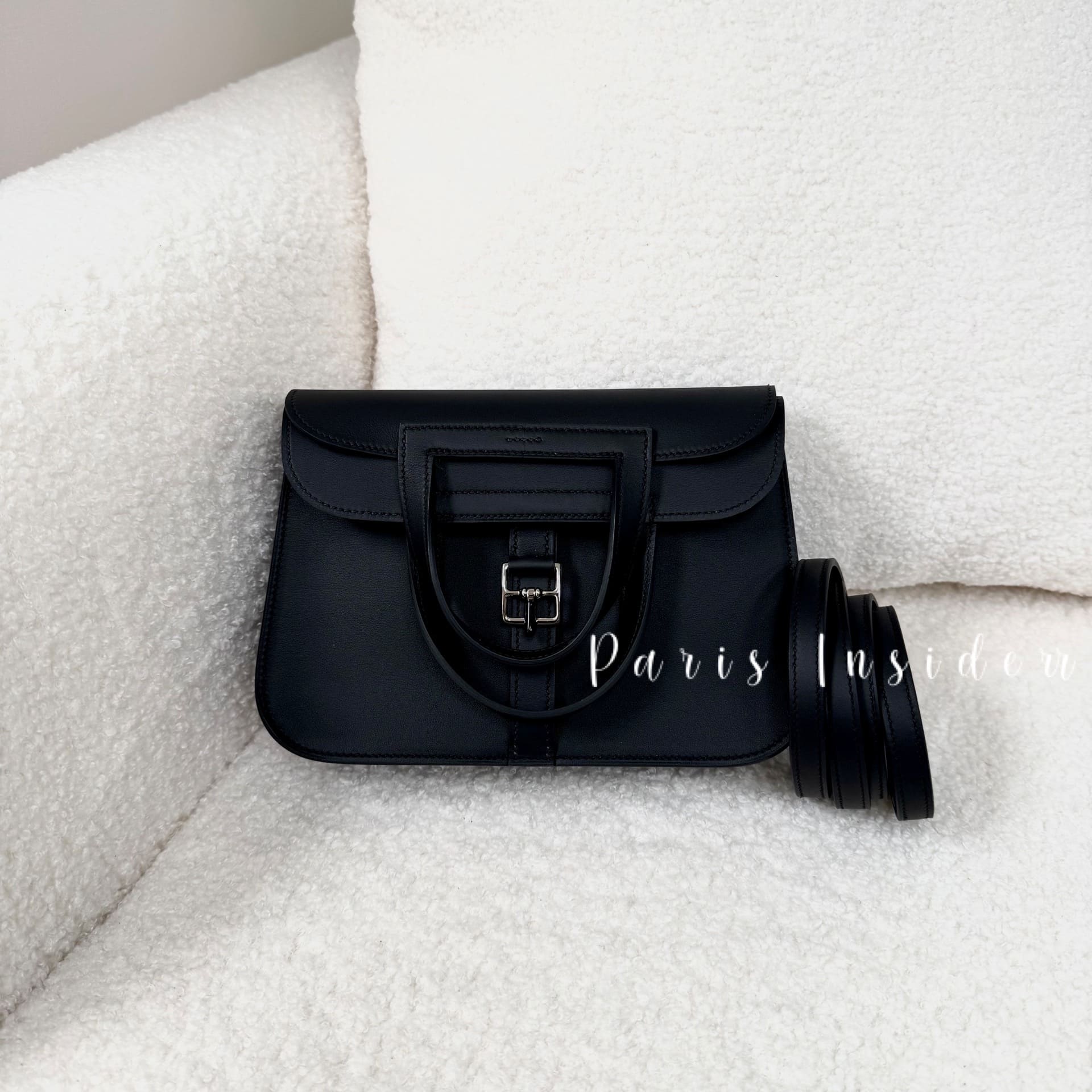 Hermes Mini Halzan Noir PHW