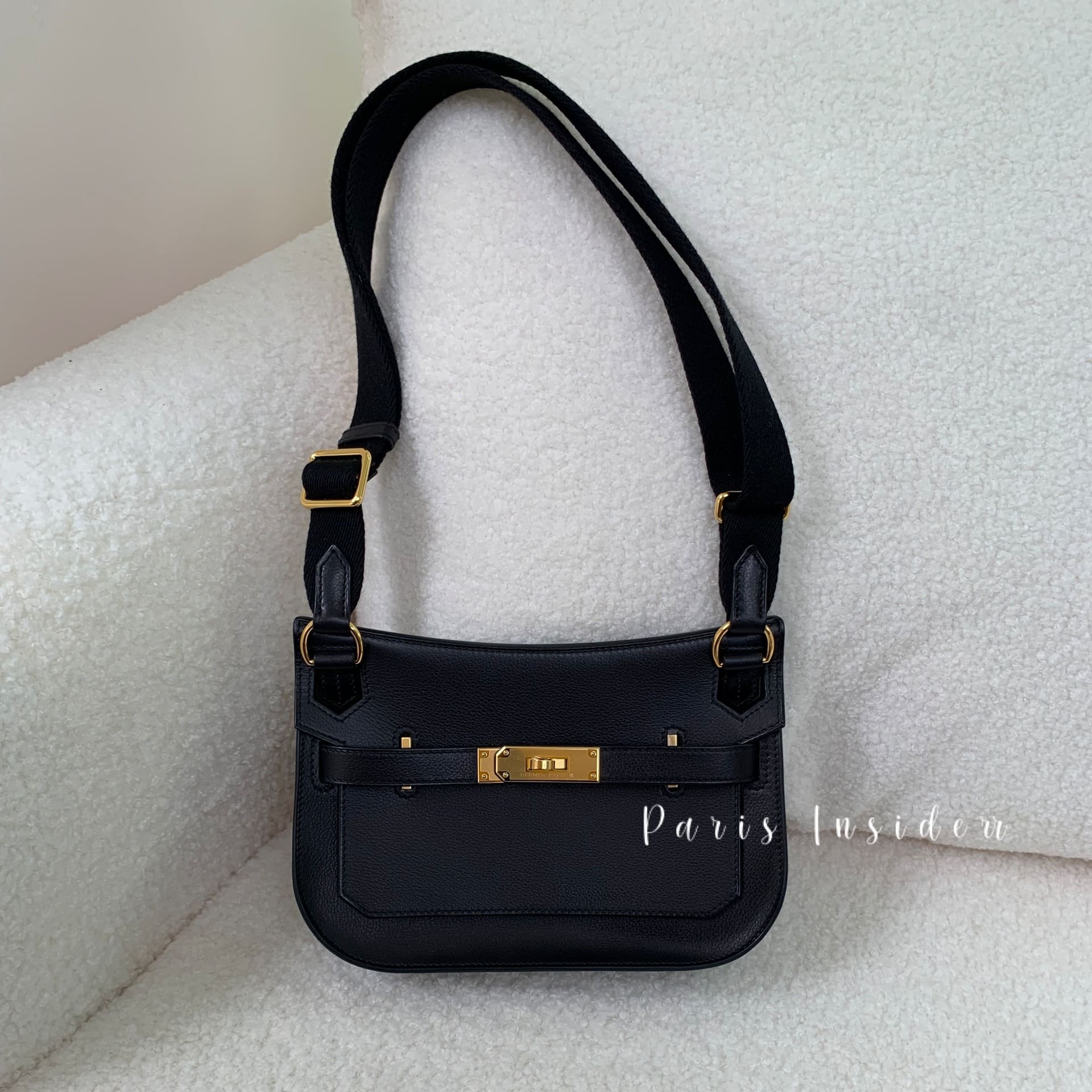 Hermes Mini Jypsiere Noir GHW