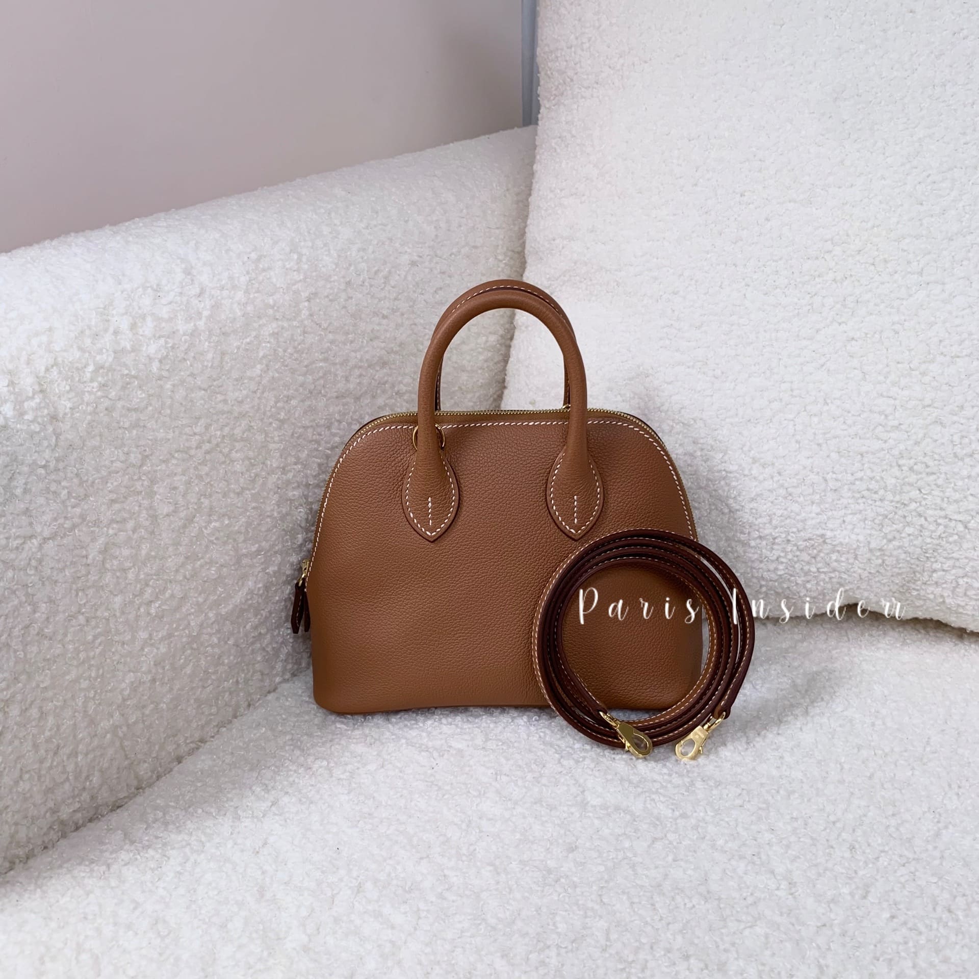 Hermes Mini Bolide Gold GHW
