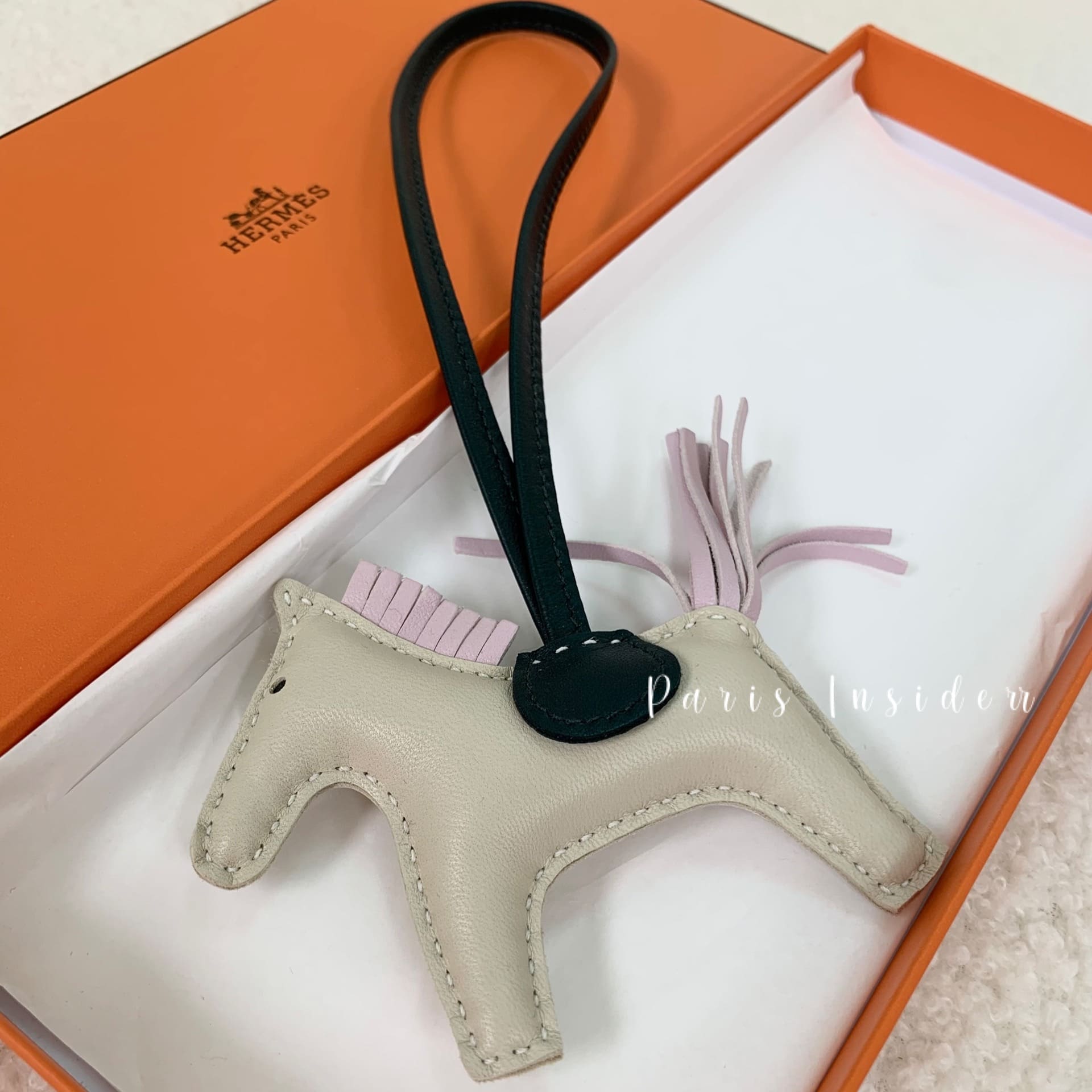 Hermes Rodeo PM Charm Craie x Mauve Pale x Vert Cypres - Image 2