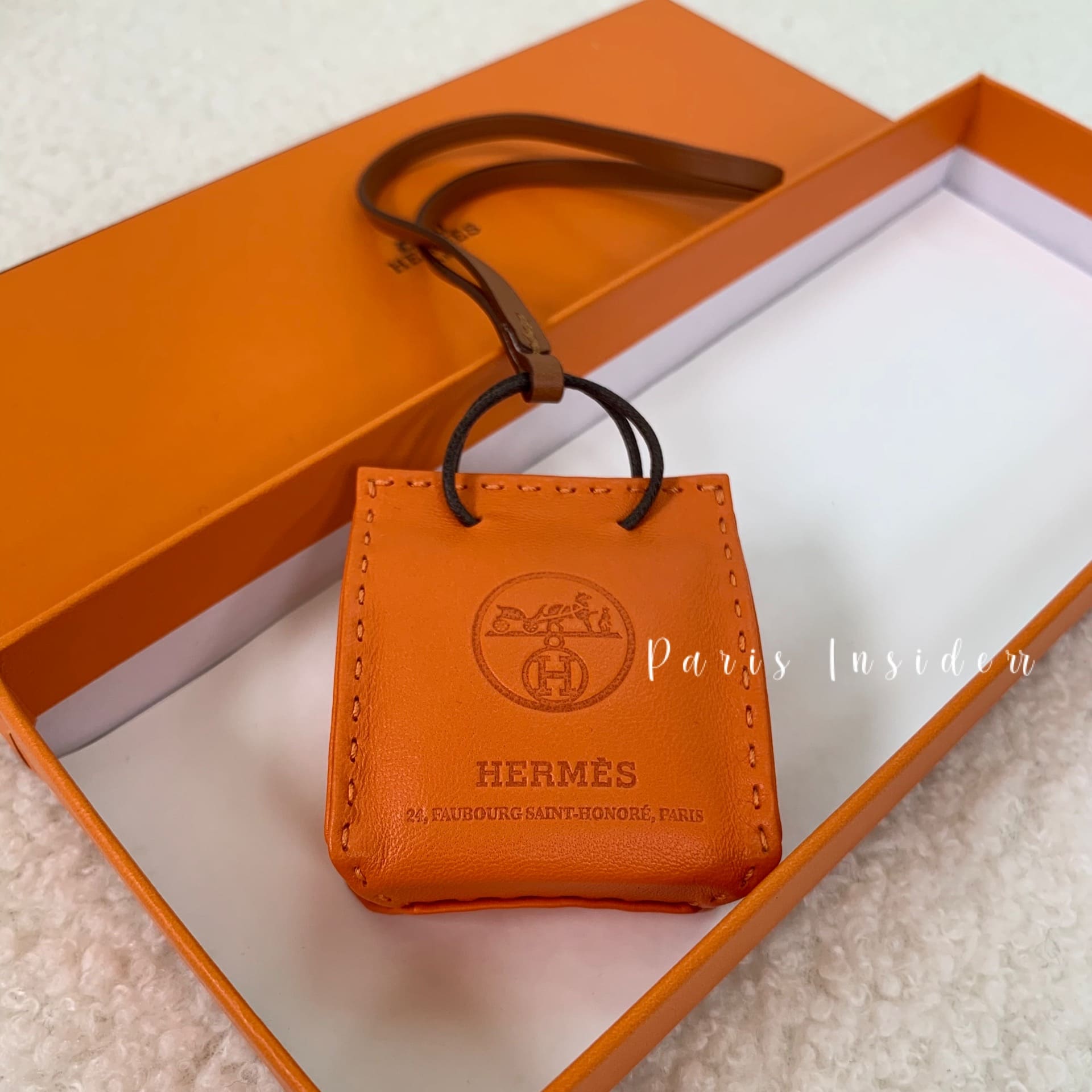 Hermes Sac Orange Charm bag Feu - Image 2