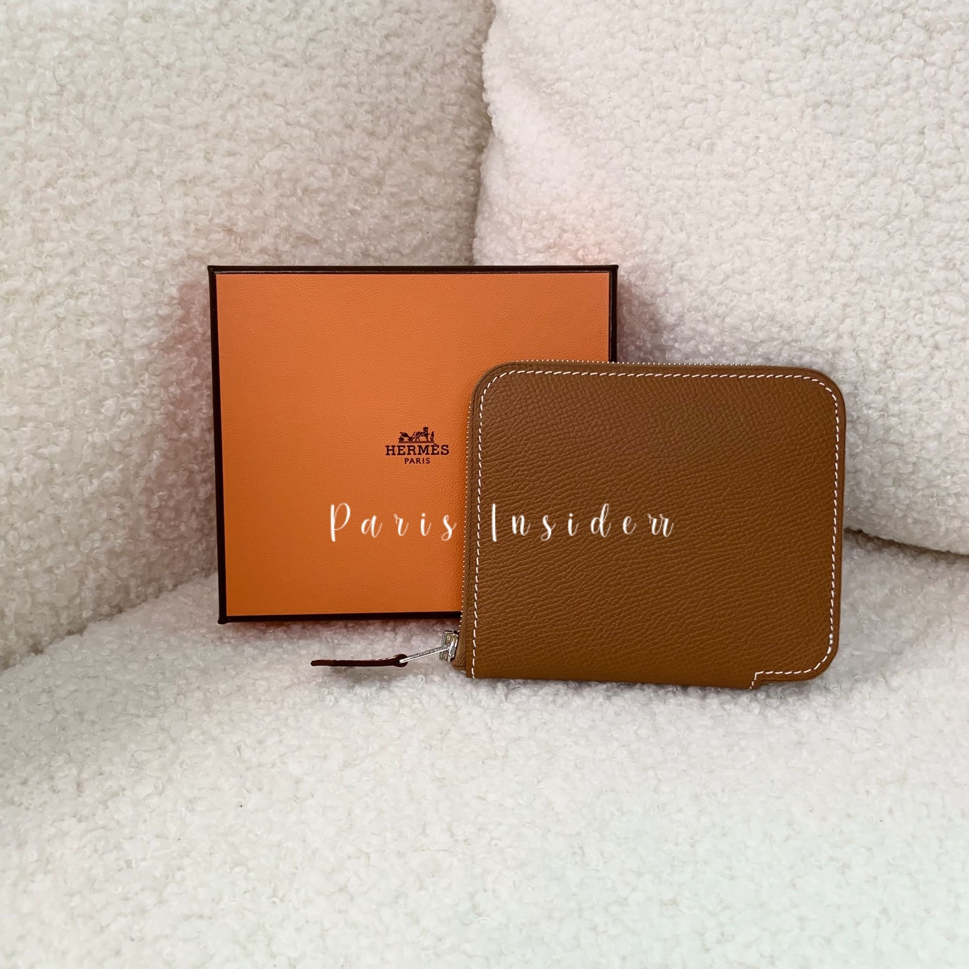 Hermes Silk'In Compact Wallet Gold x Cassis x Vert Fizz