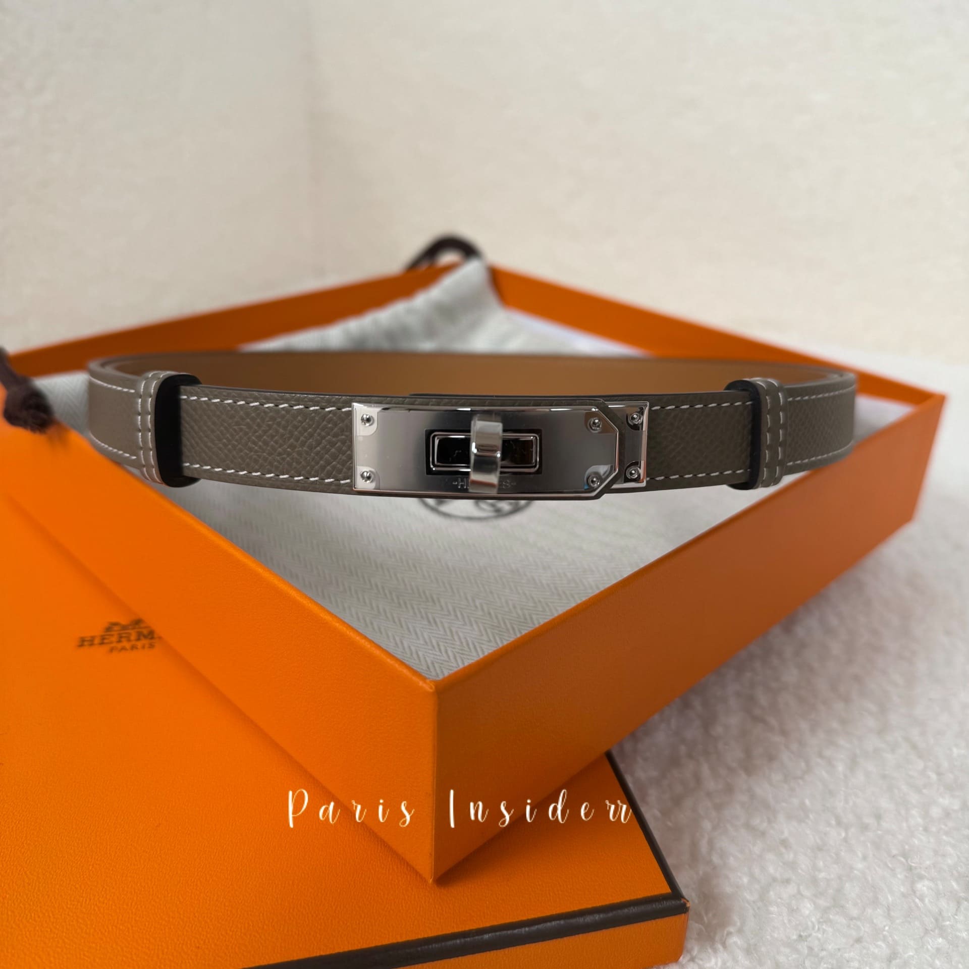 Hermes Kelly 18 Belt Etuope PHW - Image 2