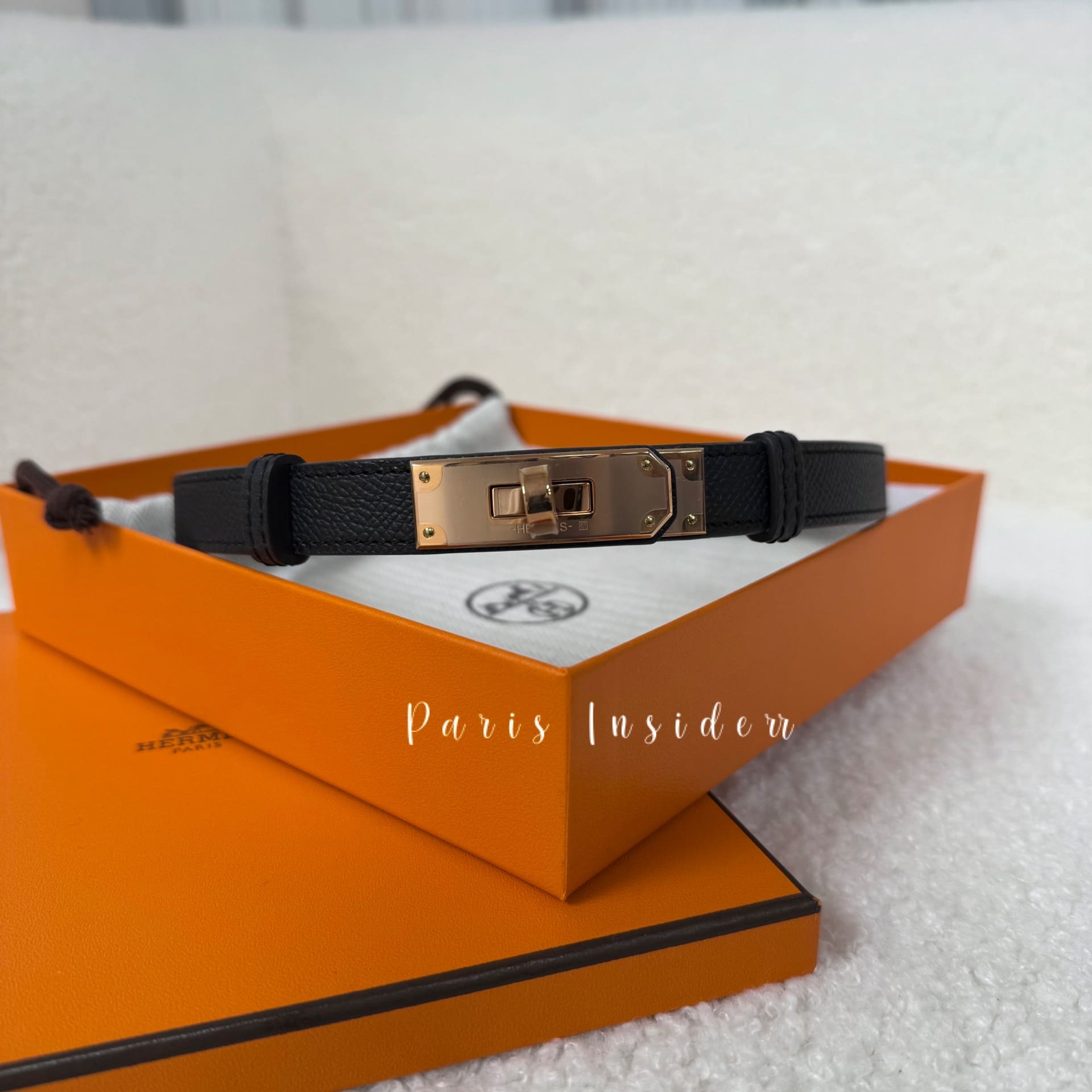 Hermes Kelly 18 Belt Noir RGHW - Image 2