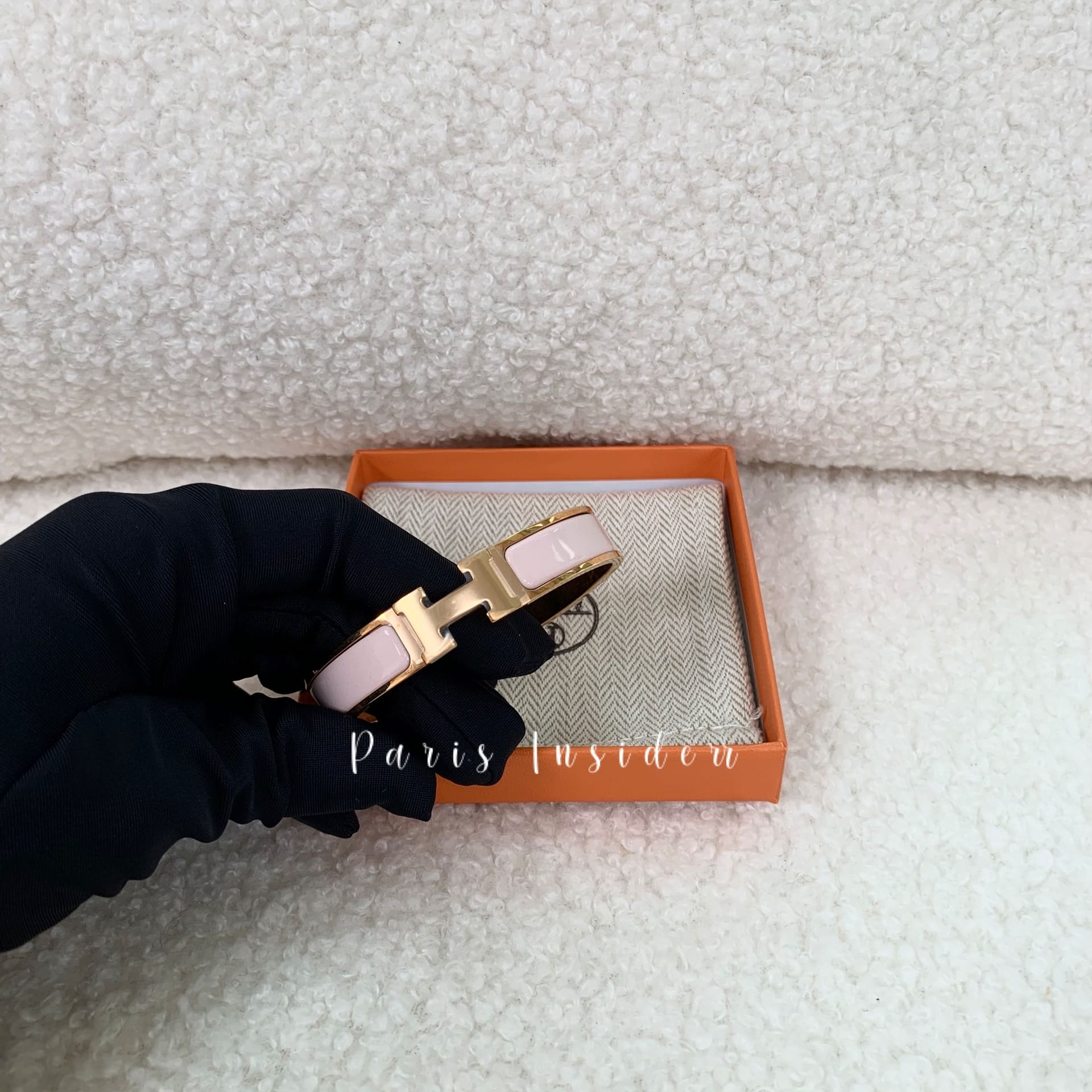 Hermes Clic H Bracelet Rose Candeur GHW - Image 2
