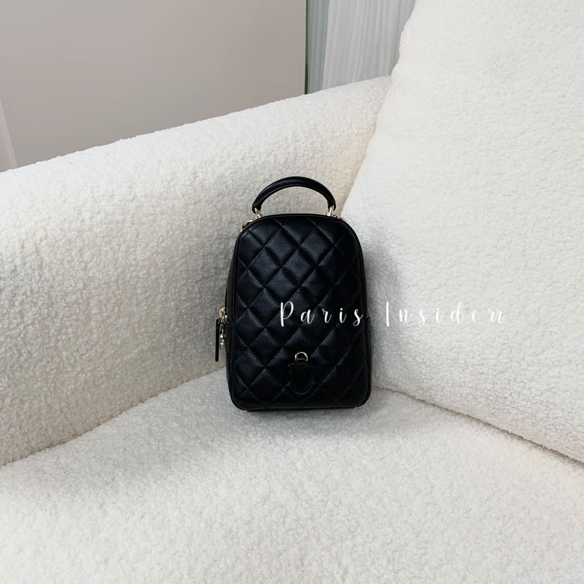 Chanel Mini Black Backpack - Image 3