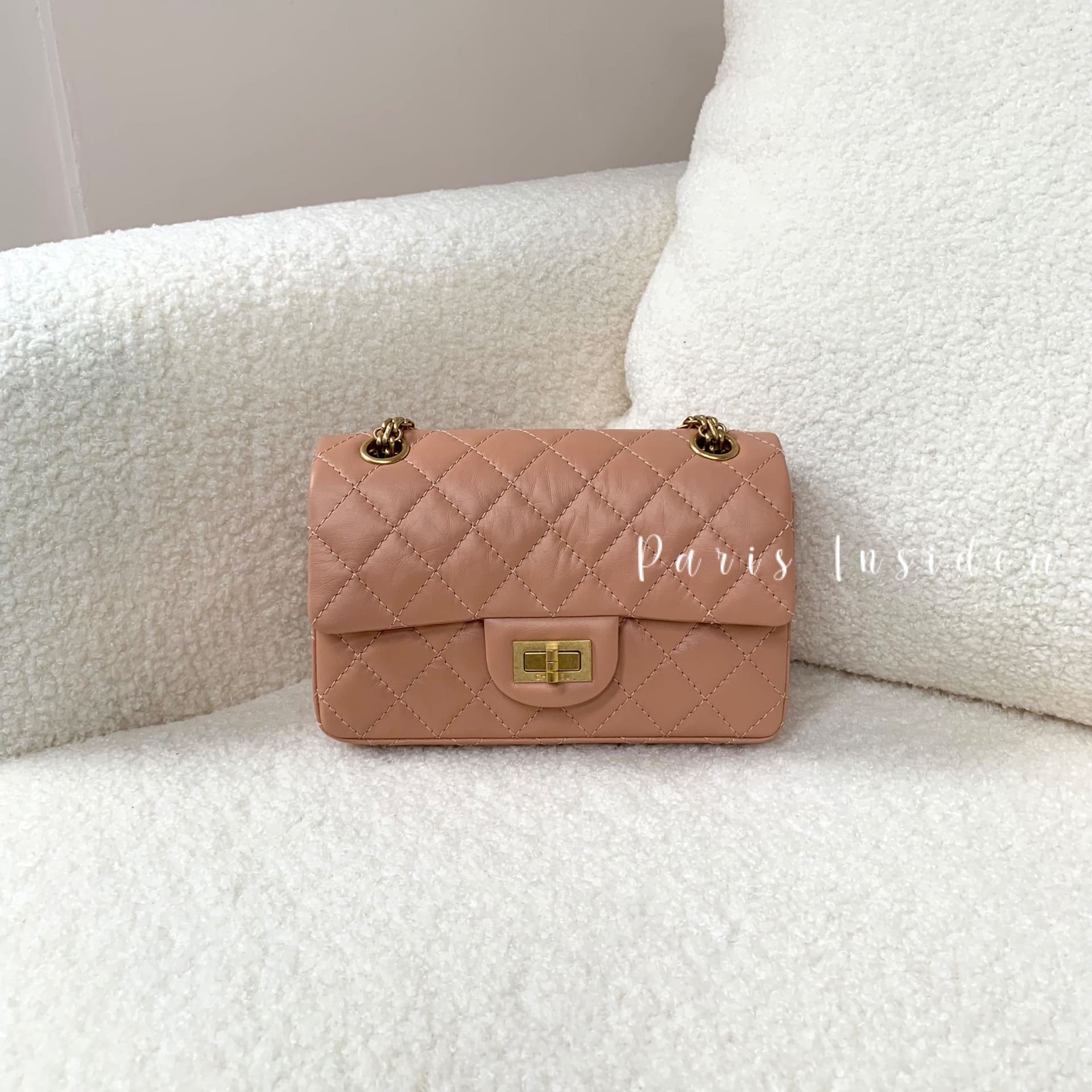 Chanel Mini Reissue 2.55 Flap Bag Beige