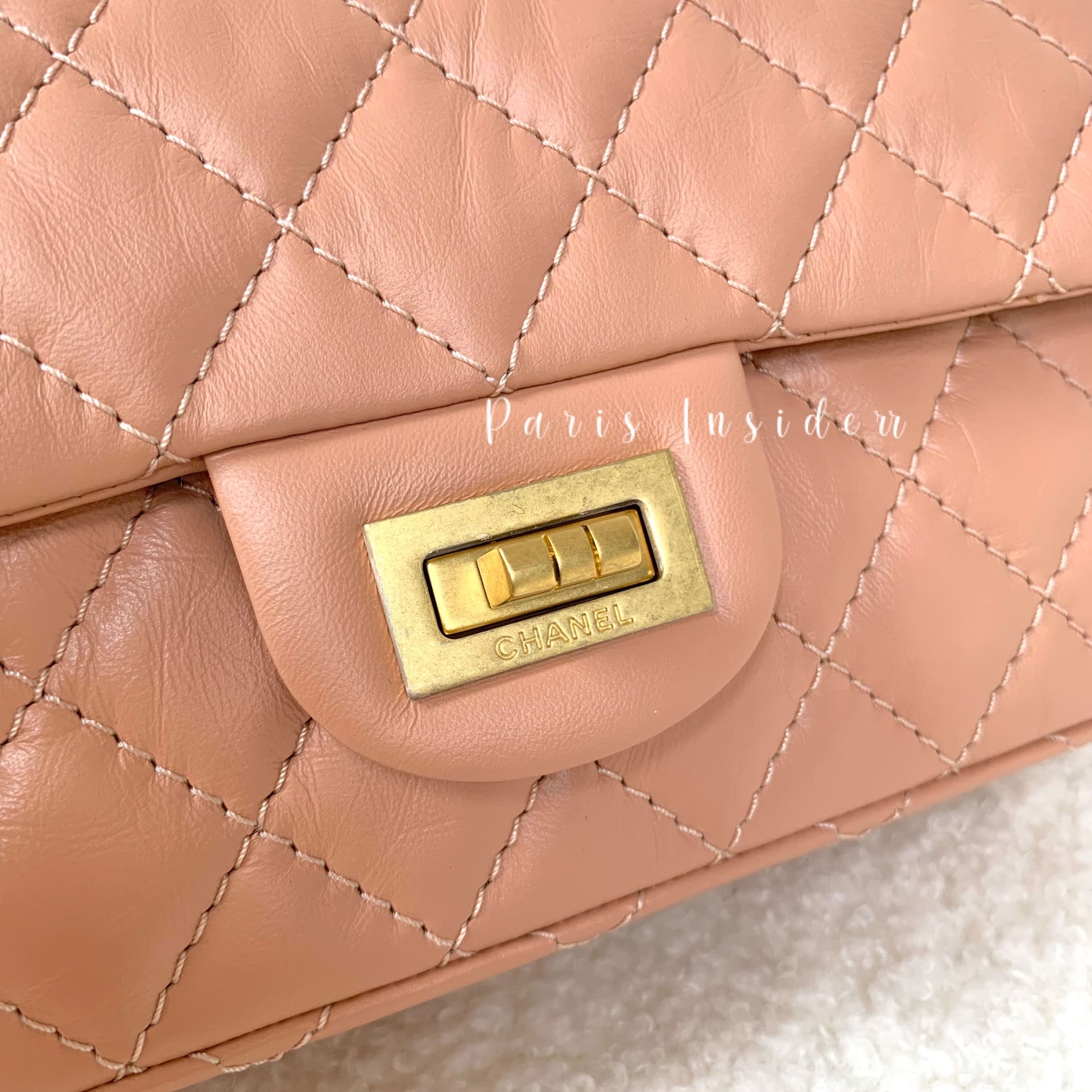 Chanel Mini Reissue 2.55 Flap Bag Beige - Image 2