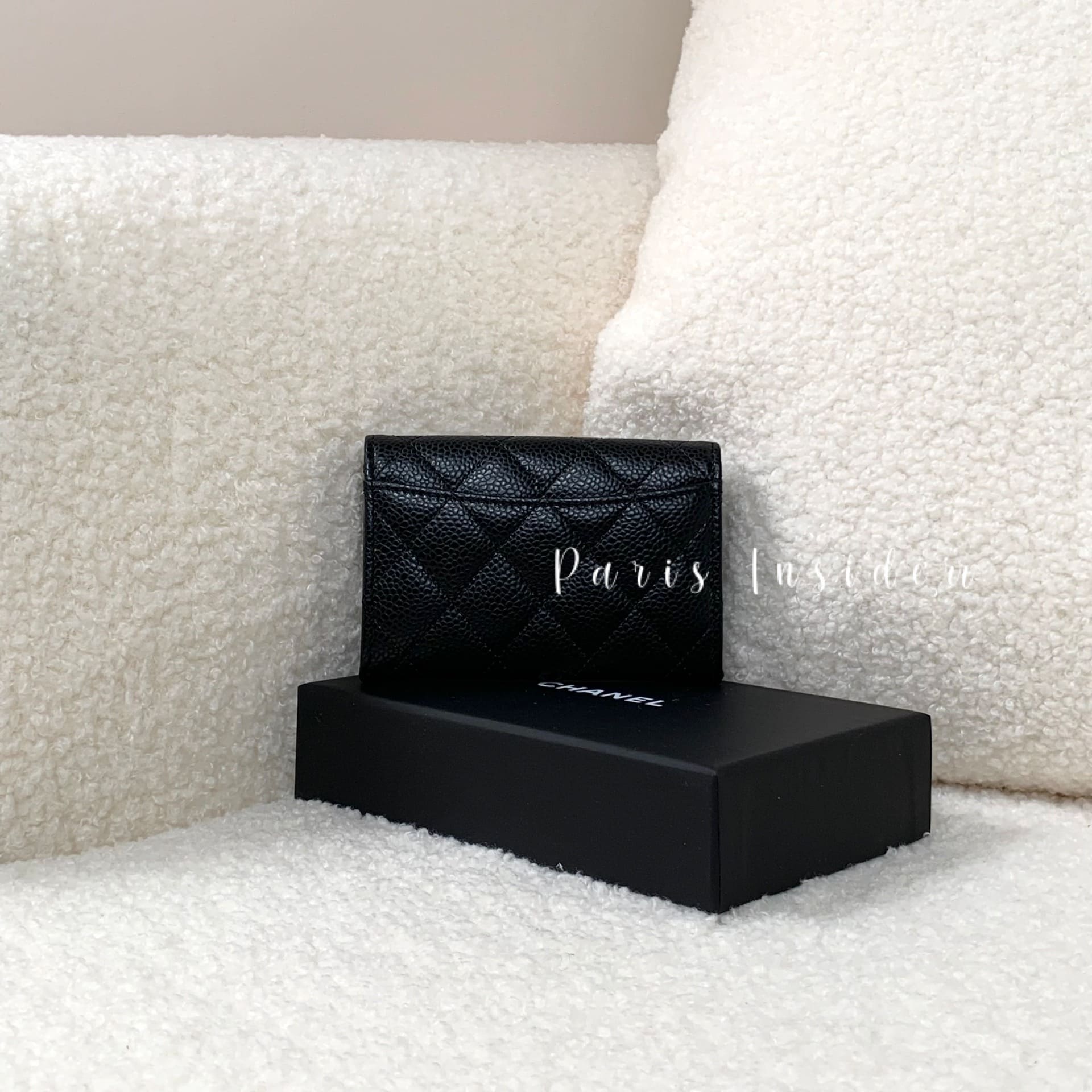 Chanel Classic Flap Card Holder Black With PHW - Image 2