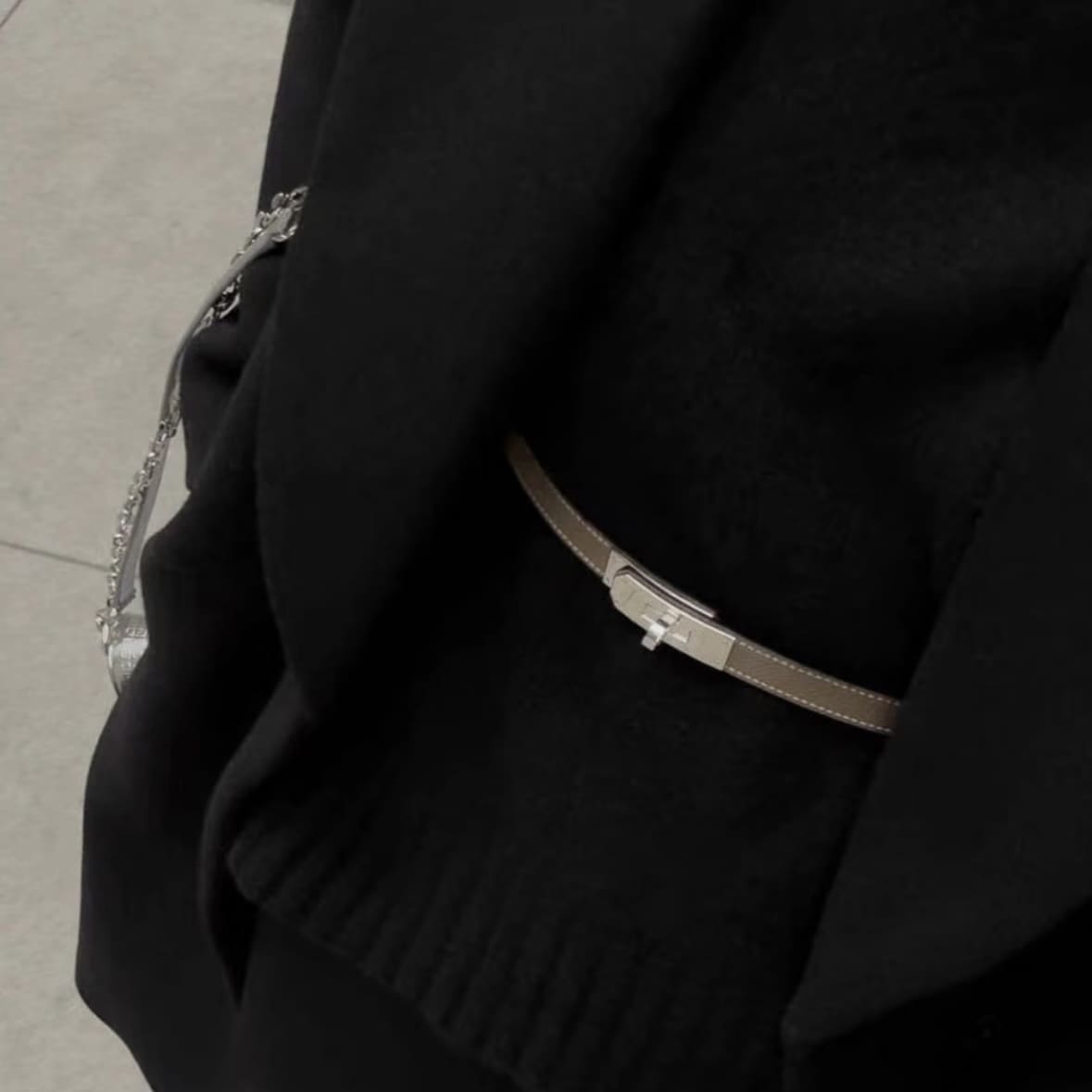 Hermes Kelly 18 Belt Etuope PHW - Image 3