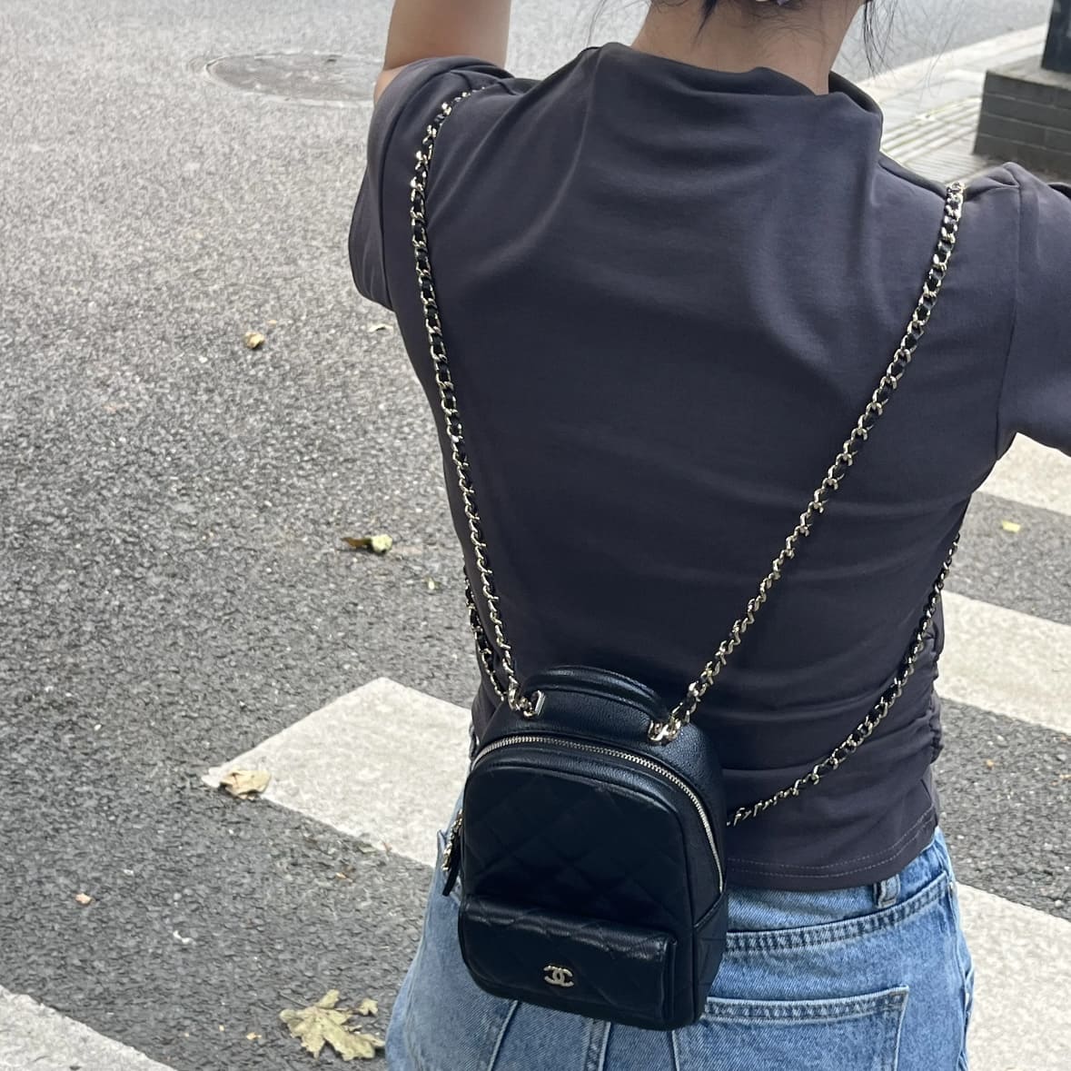 Chanel Mini Black Backpack - Image 6