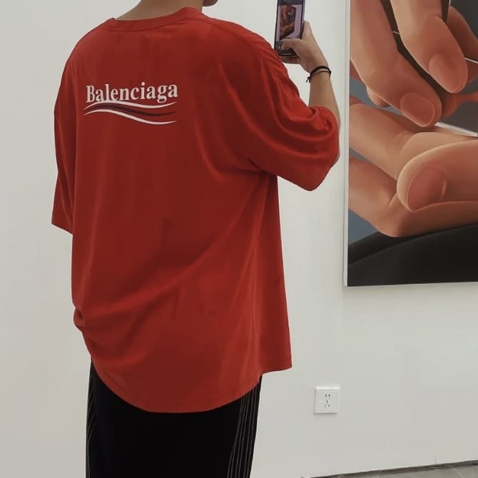 Balenciaga Political Campaign T-Shirt Red - Image 5