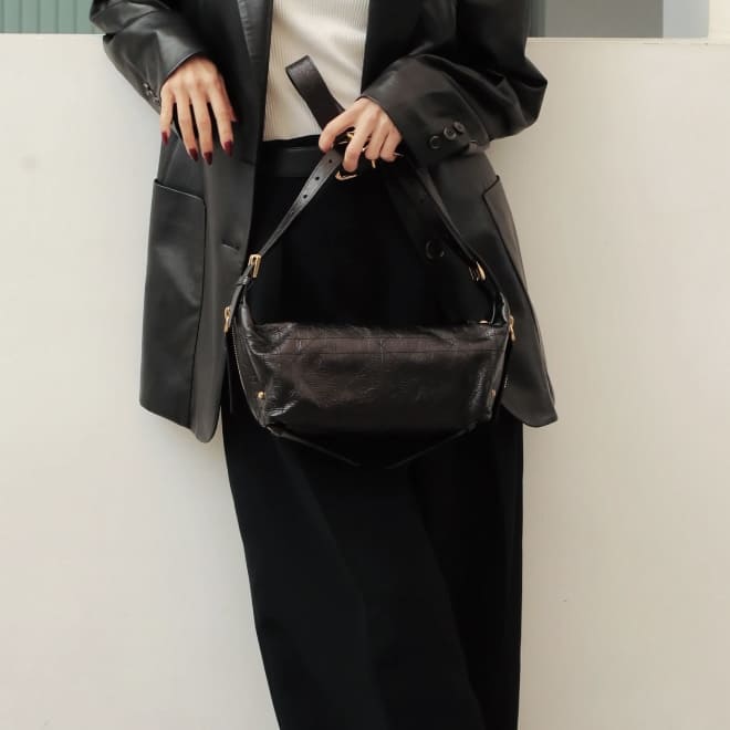 Christian Dior Black Flat Macrocannage Small D-Journey Bag - Image 2