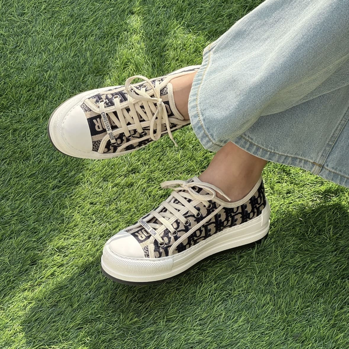 Christian Dior Walk'n'Dior Platform Sneakers Deep Blue - Image 4