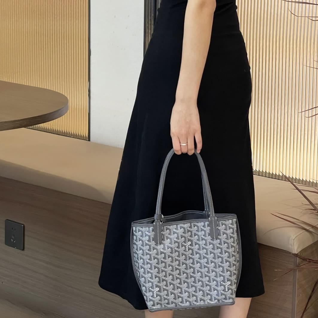 Goyard Anjou Mini Bag - Grey - Image 3