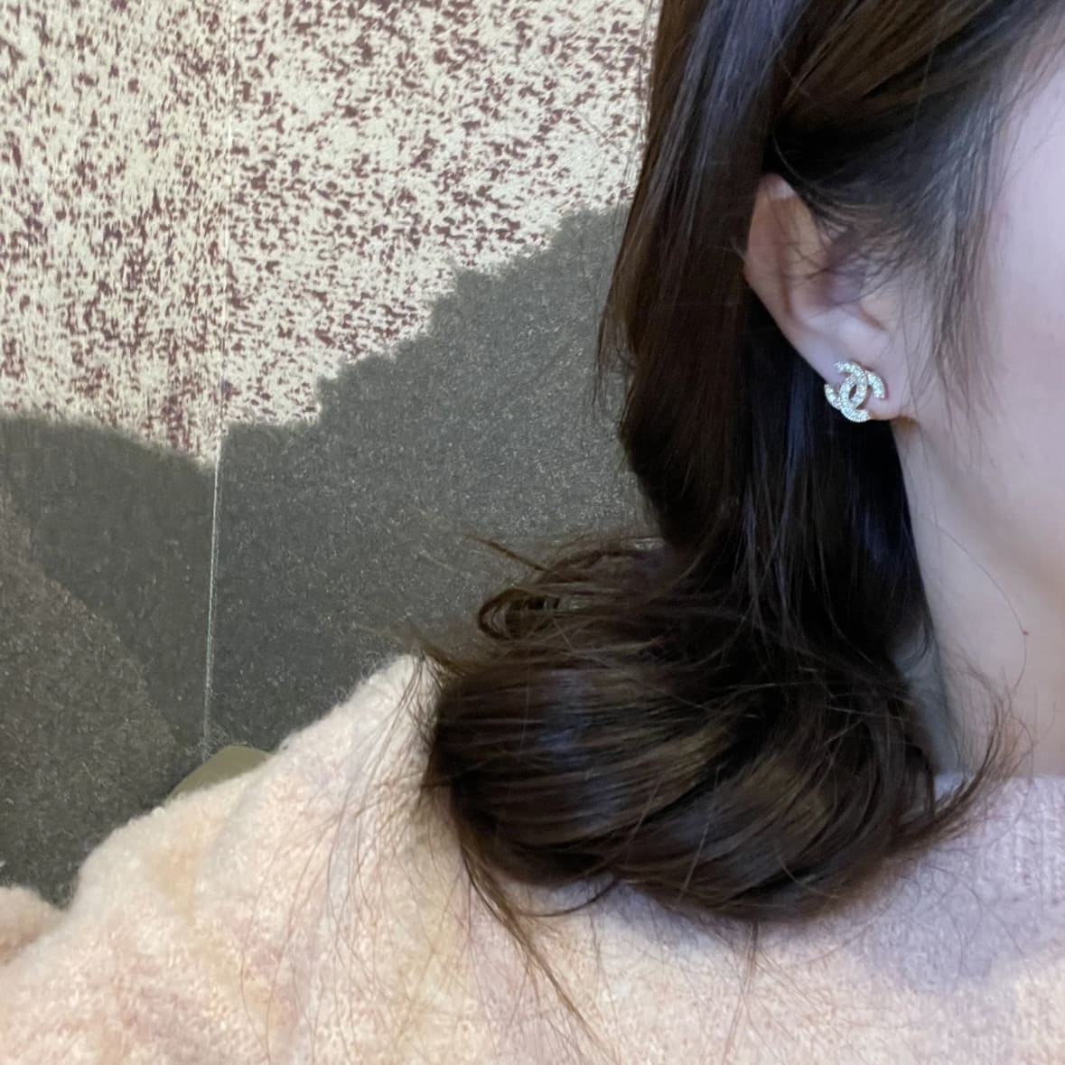 Chanel Classic Mini CC Logo Earrings ABE100 - silver 銀 - Image 3