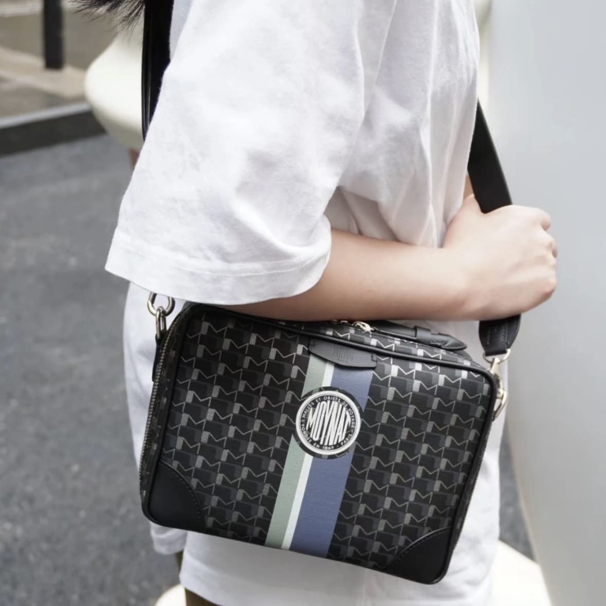Moynat Camera Bag - Carbon Silver 碳銀 - Image 6