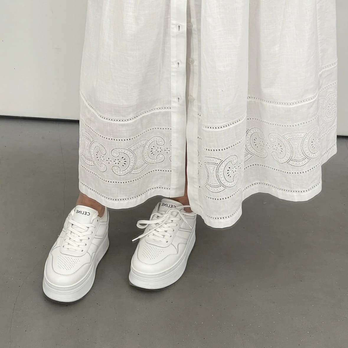Celine Blocks Sneakers - Optic White 螢光白 - Image 5
