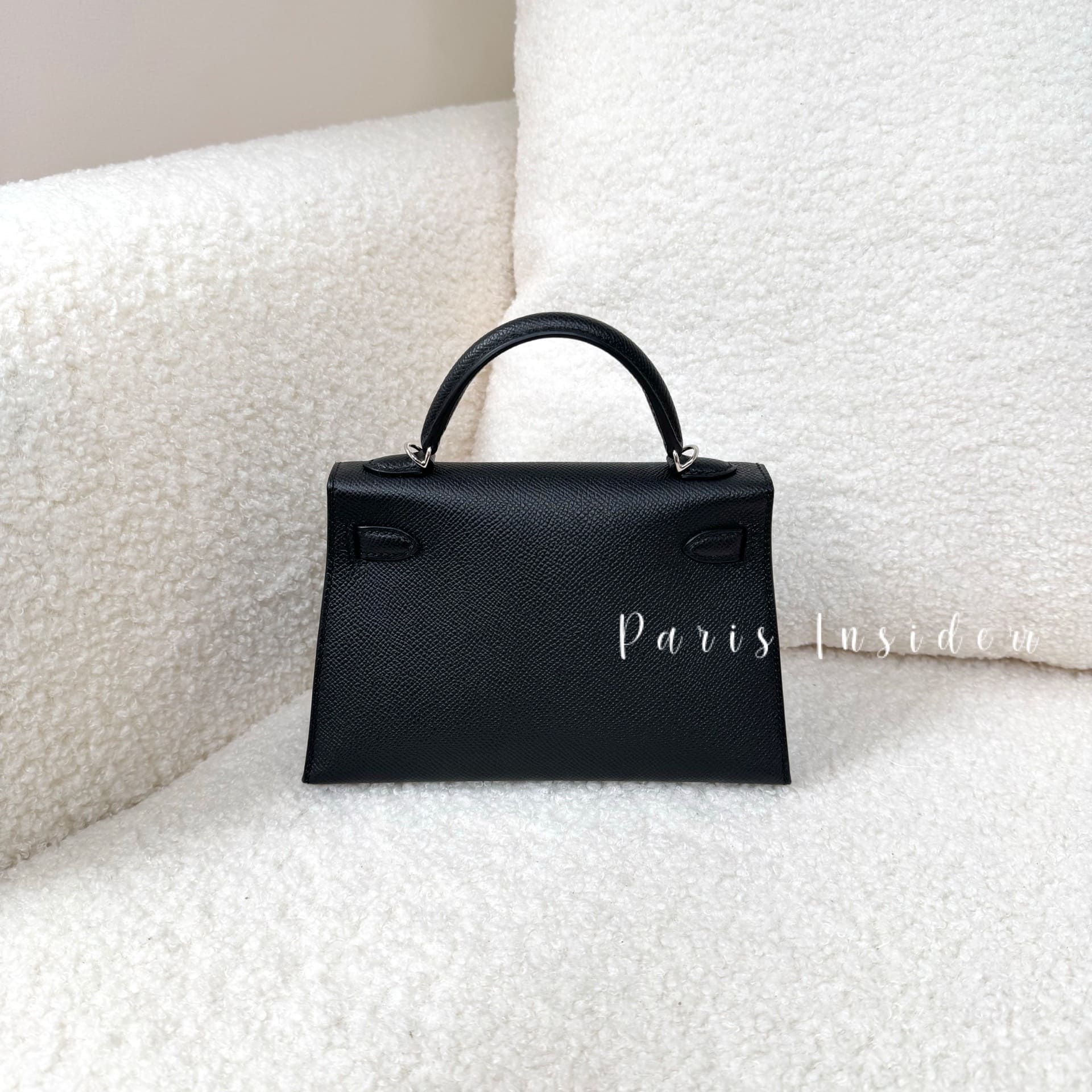 Hermes Mini Kelly II Noir PHW - Image 3