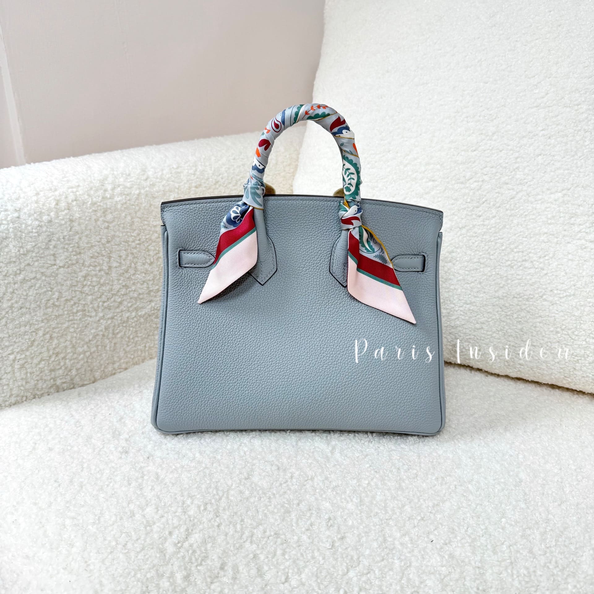 Hermes Birkin 25 Blue Glacier GHW - Image 2