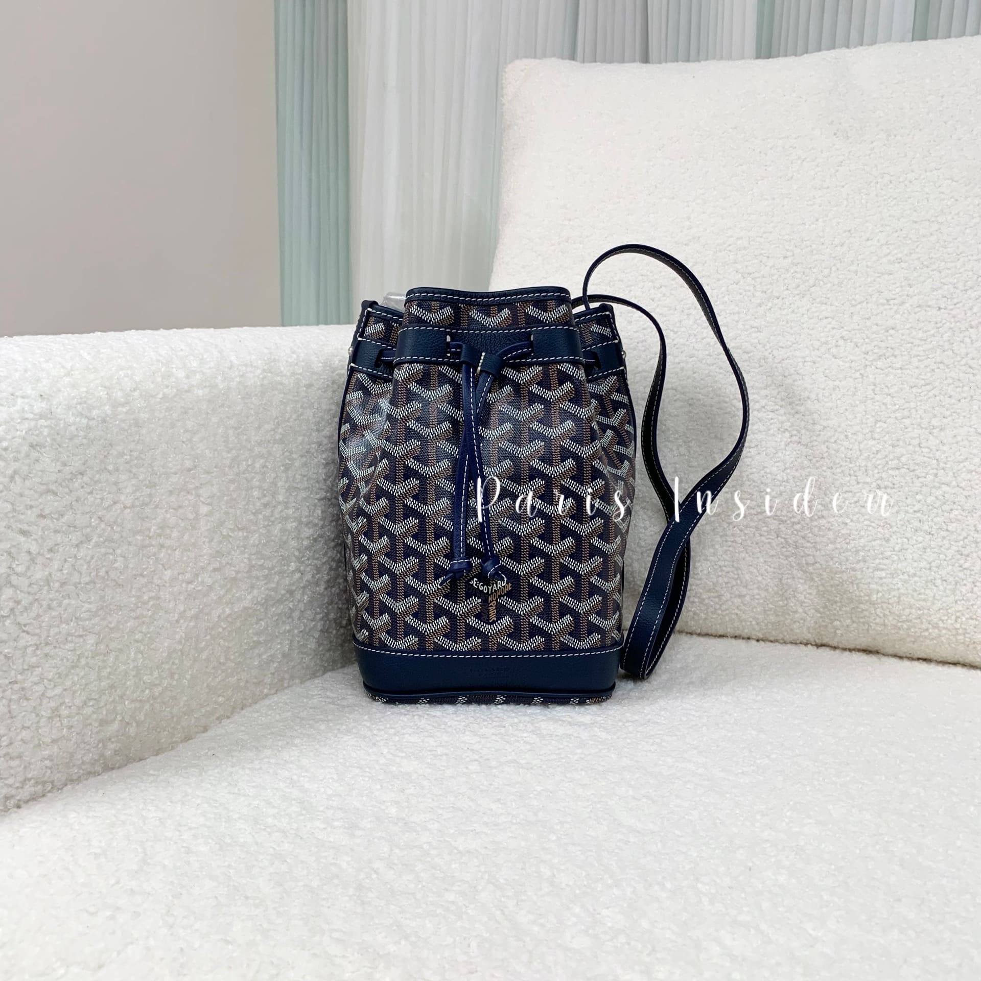 Goyard Petit Flot Bucket Bag - Navy Blue