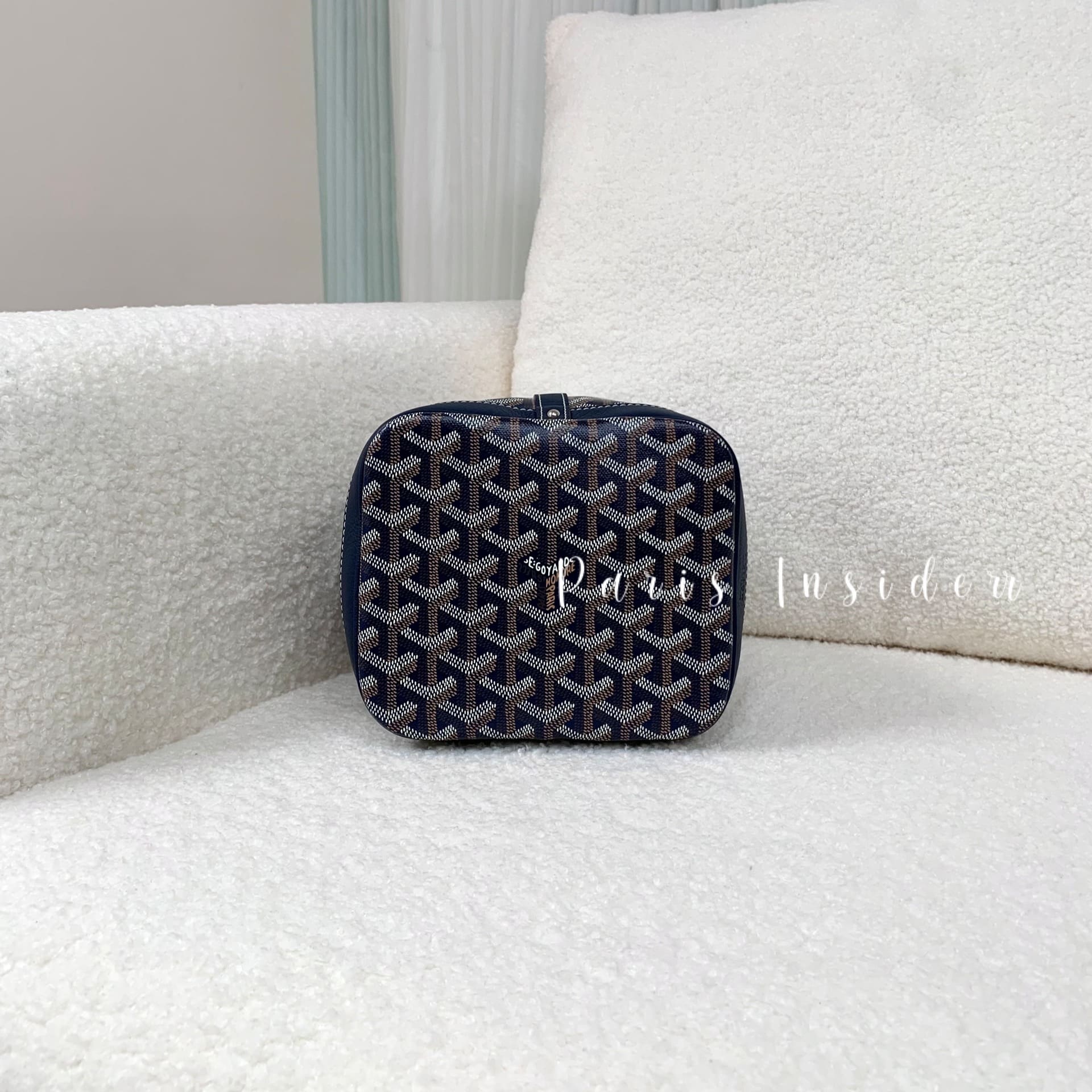 Goyard Petit Flot Bucket Bag - Navy Blue - Image 3