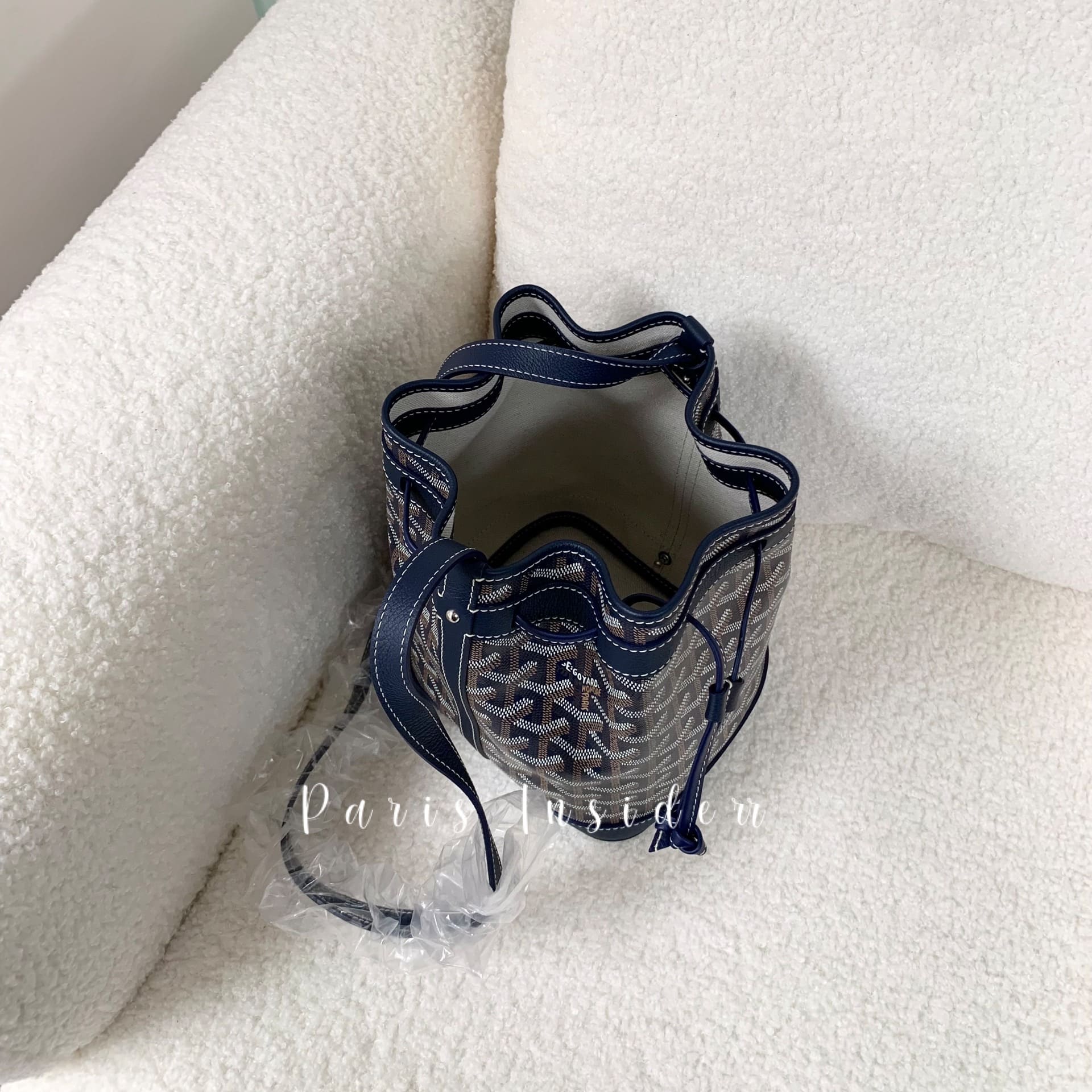 Goyard Petit Flot Bucket Bag - Navy Blue - Image 2