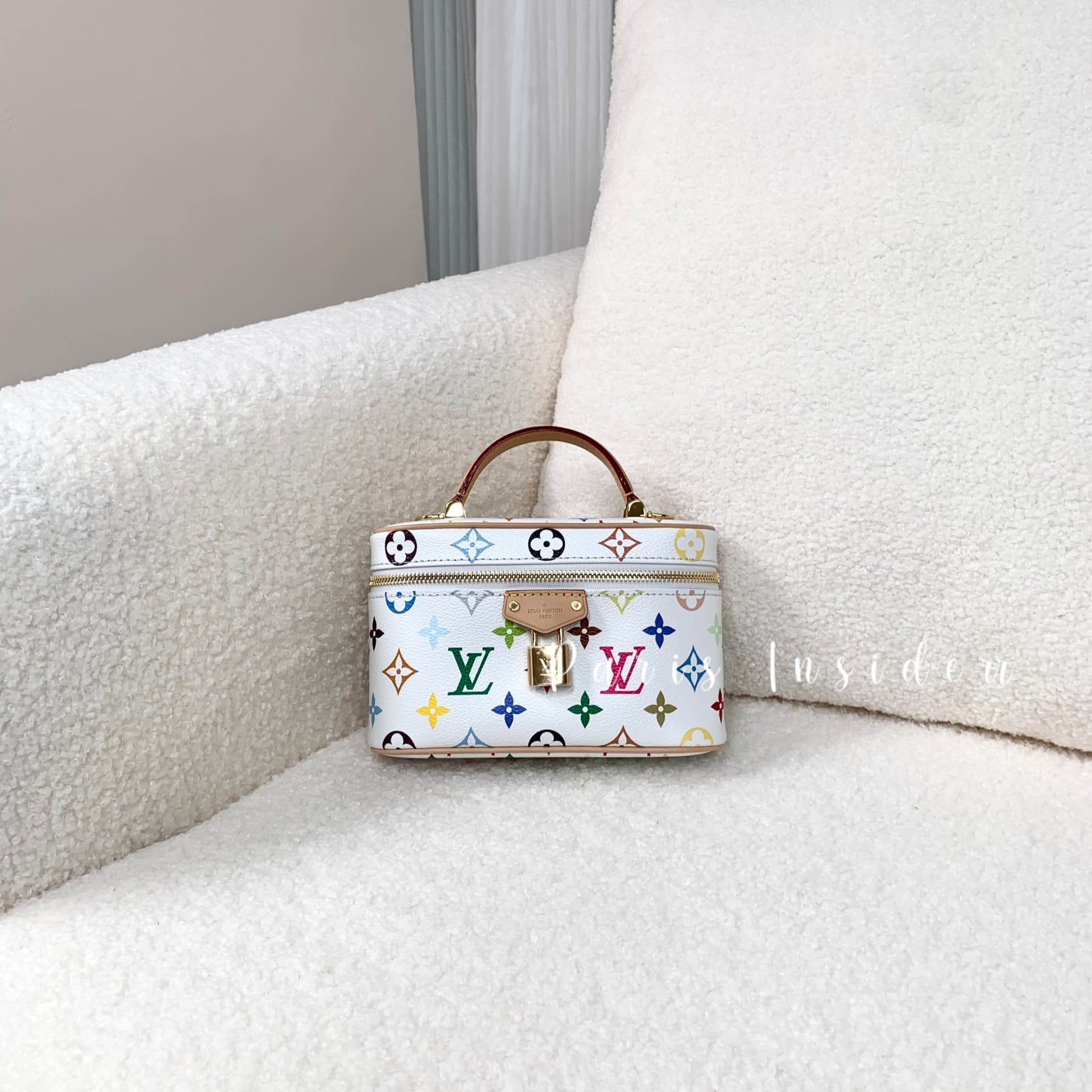 Louis Vuitton x Murakami Vanity Chain Pouch - Multicolore Blanc 白彩色