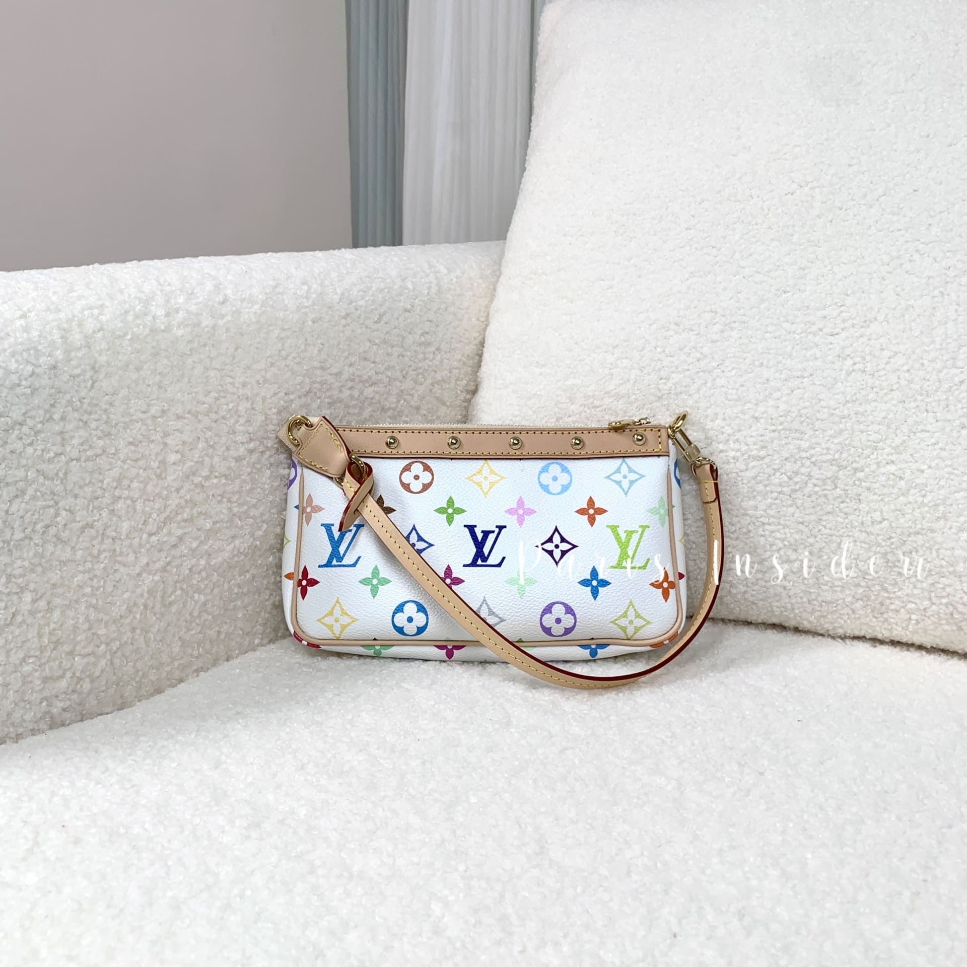 Louis Vuitton x Murakami Pochette Accessoires - Multicolore Blanc 白彩色 - Image 2