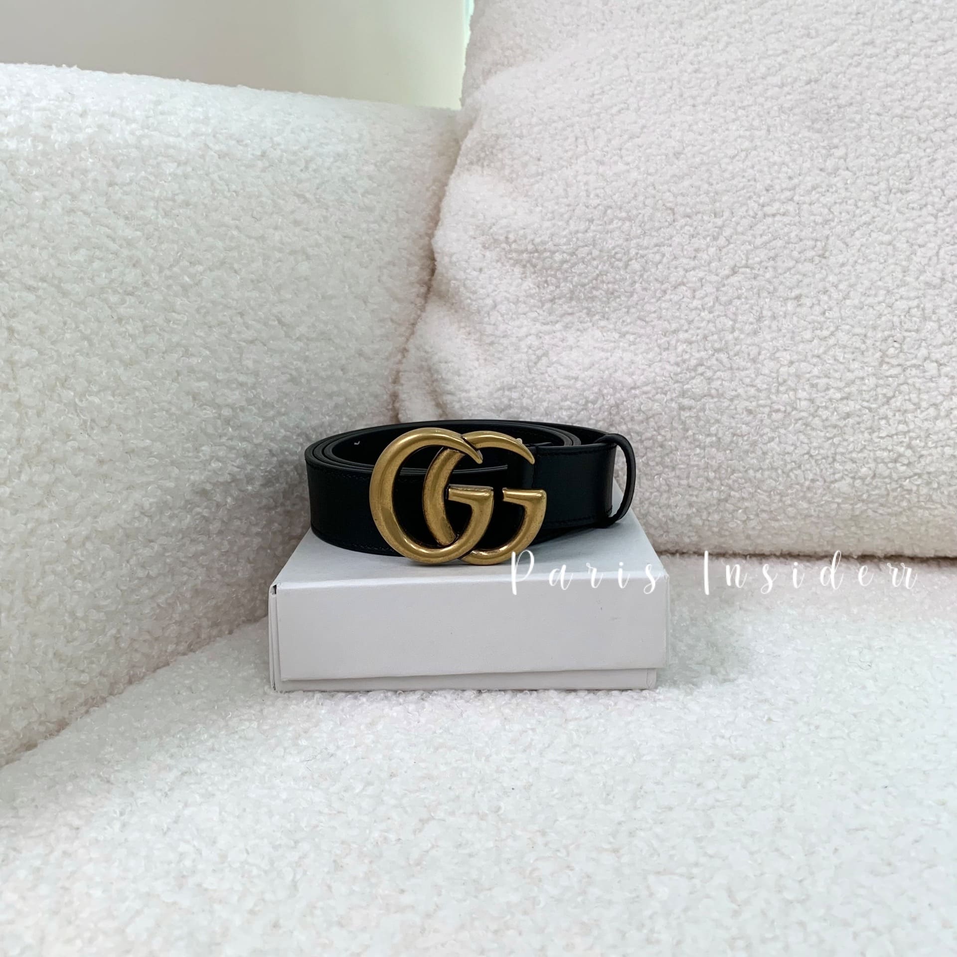 Gucci GG Marmont Wide Belt - Black 黑