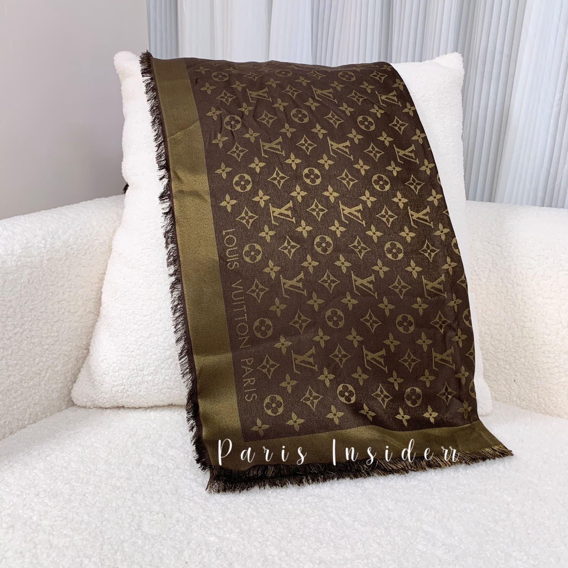 Louis Vuitton Monogram Shine Shawl - Brown 棕