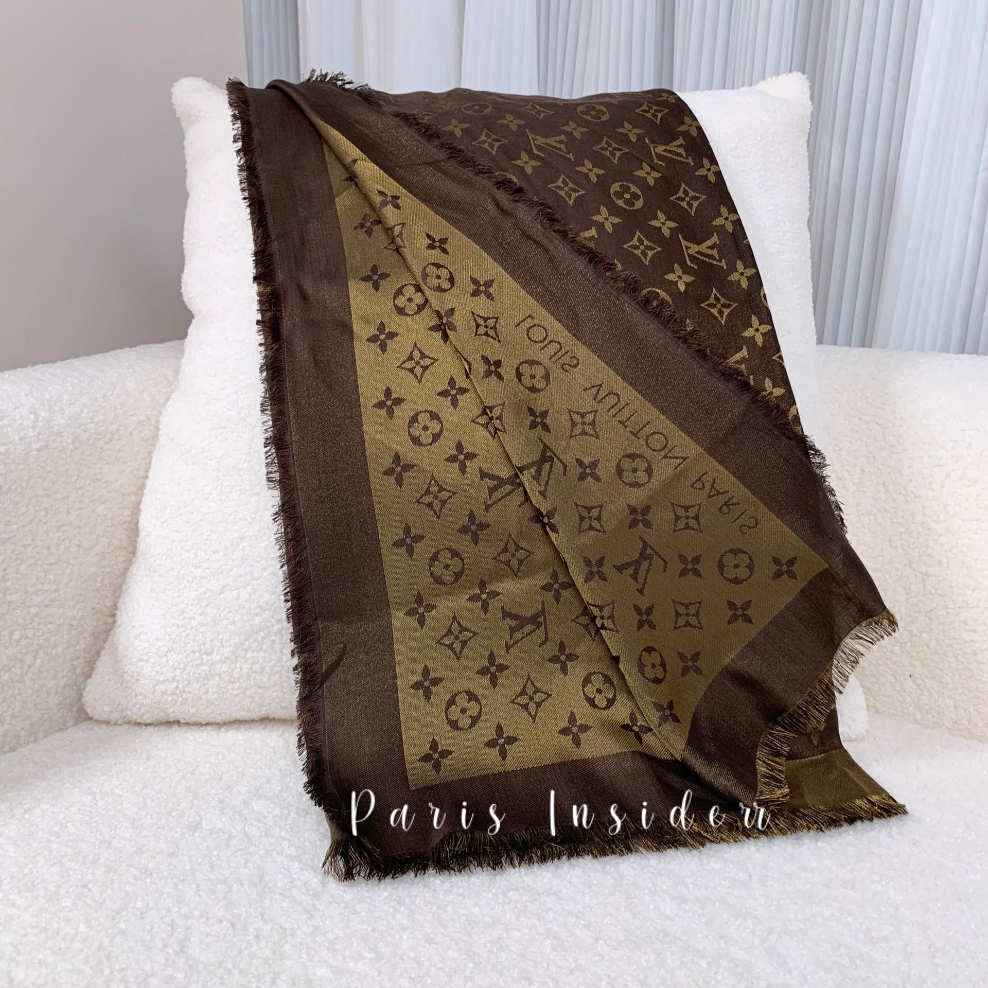 Louis Vuitton Monogram Shine Shawl - Brown 棕 - Image 2