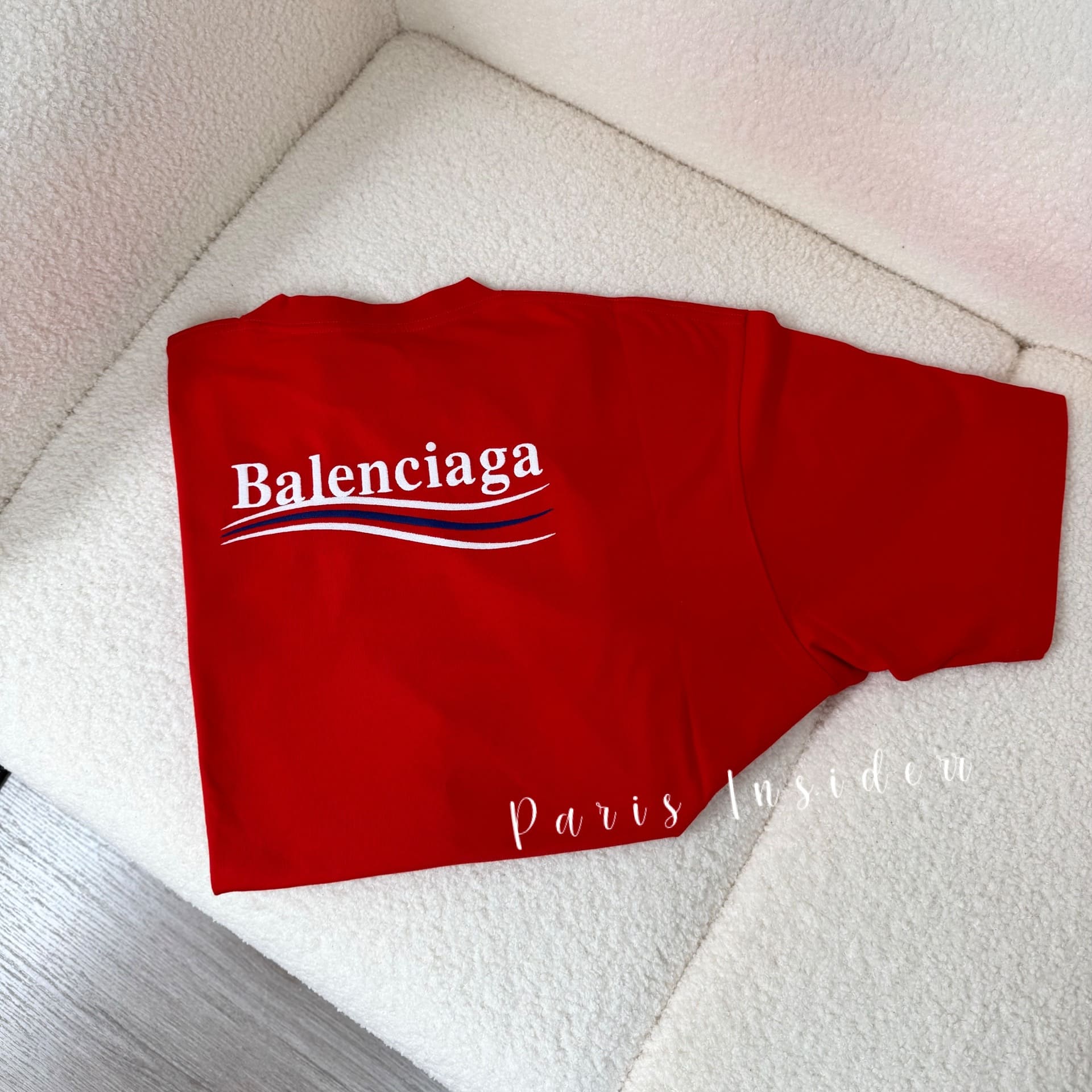 Balenciaga Political Campaign T-Shirt Red - Image 2