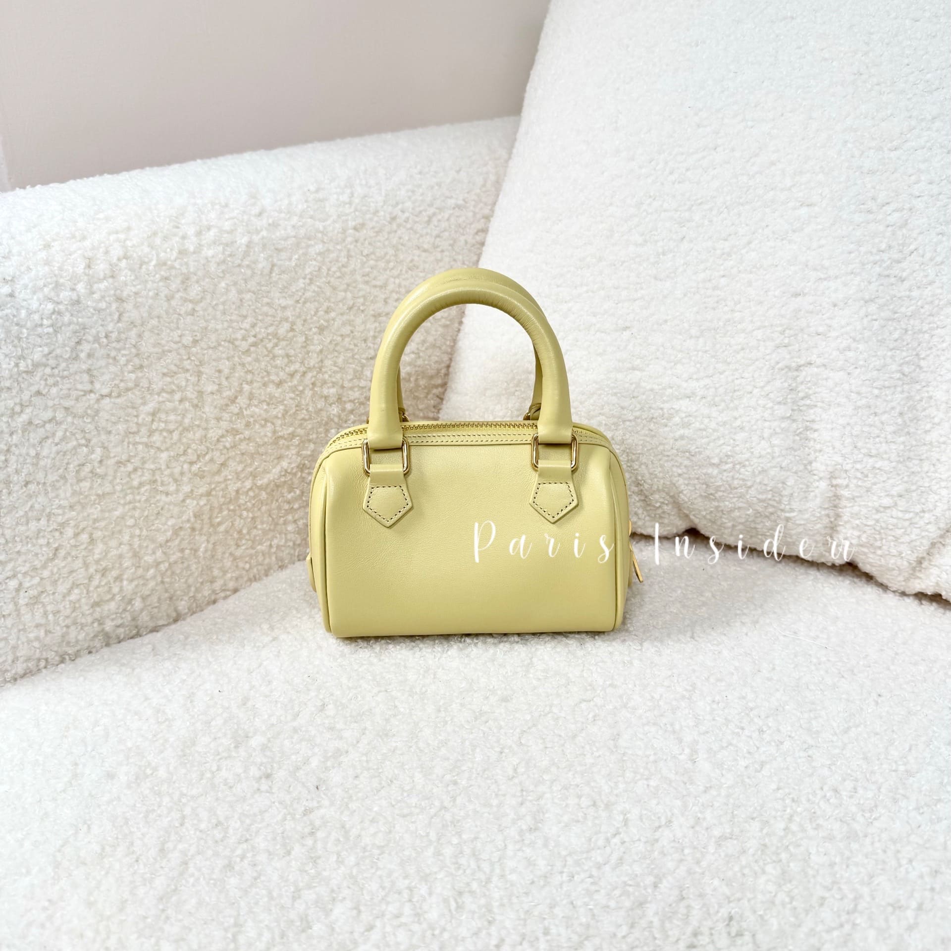 Celine Mini Boston Spring Yellow - Image 2