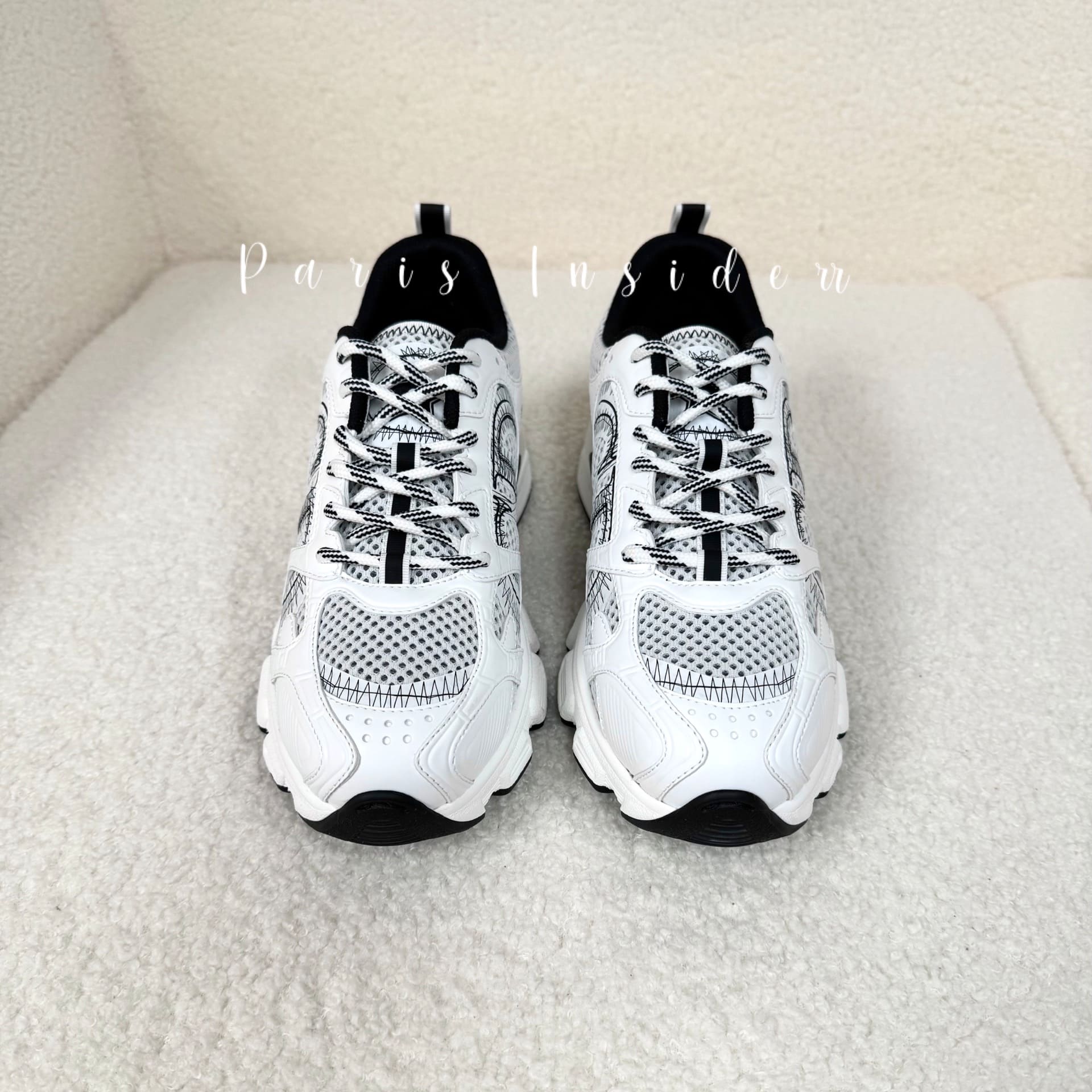 Christian Dior Chrono Sneakers Black With White