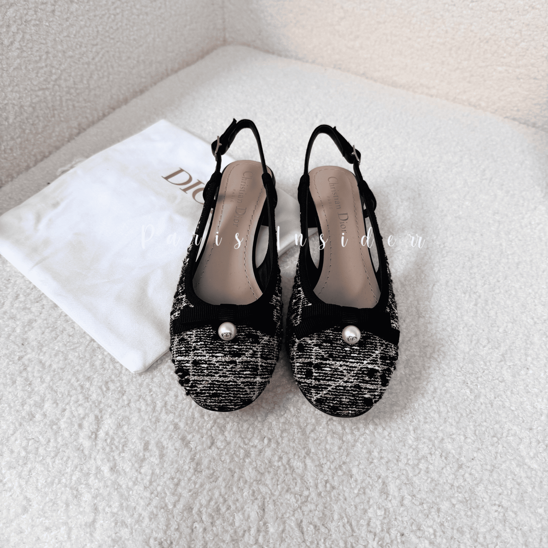 Christian Dior Ballet Slingback Pump Black