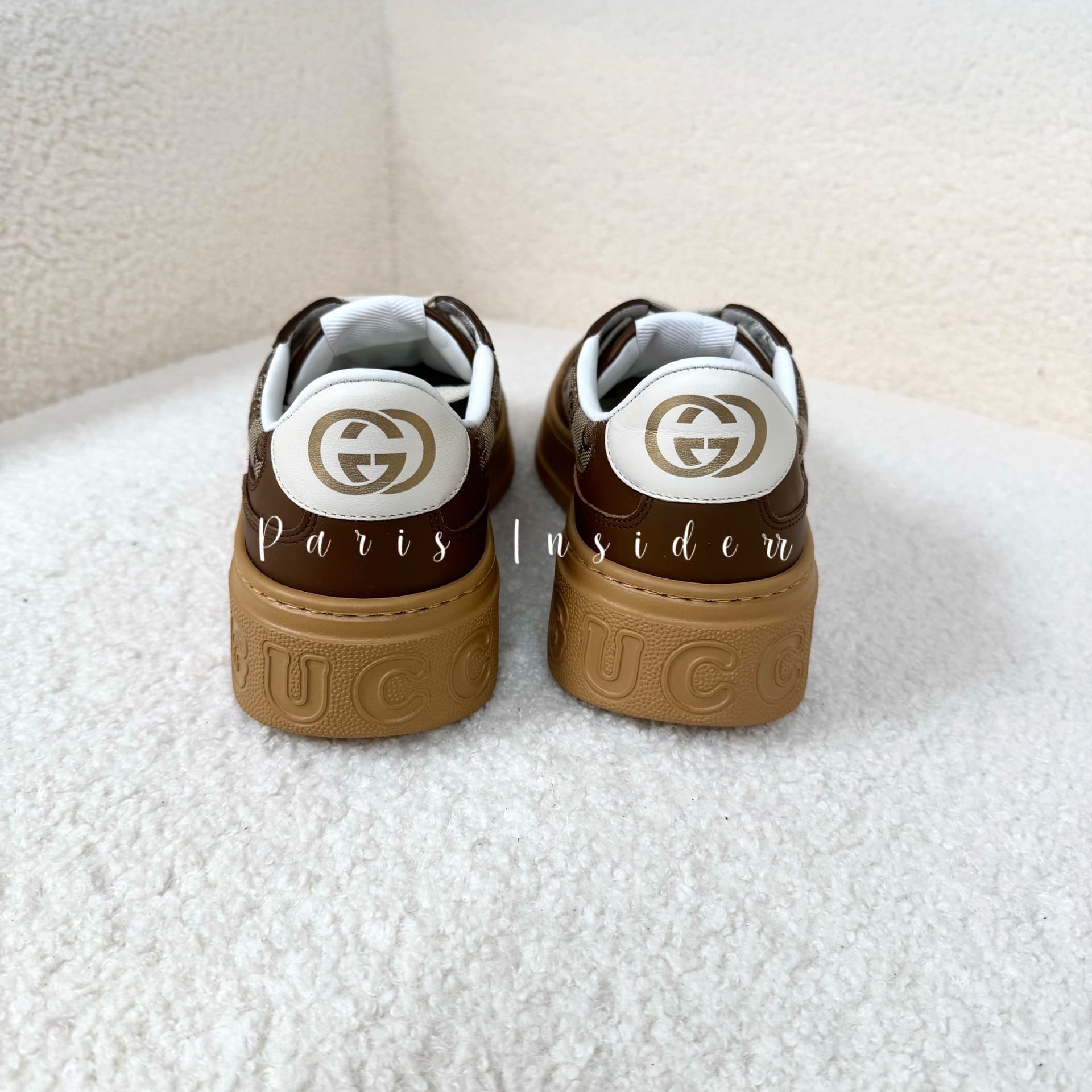 Gucci GG Sneakers - Web Beige And Ebony 米色拼烏木 - Image 3
