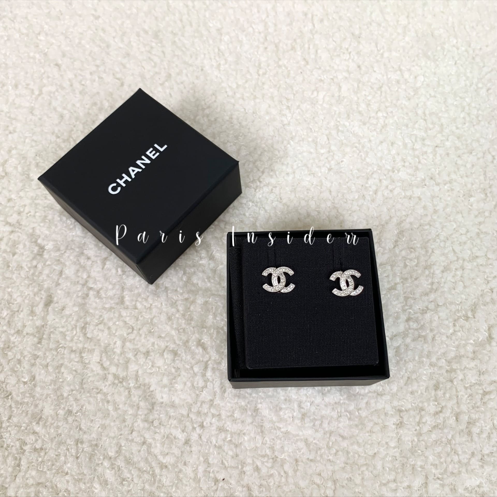 Chanel Classic Mini CC Logo Earrings ABE100 - silver 銀