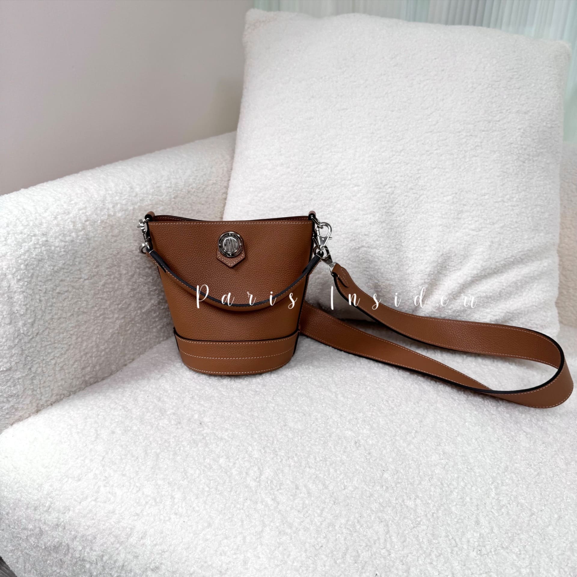 Moynat Baluchon bb Bucket Bag - Carbon Bronze 碳金 - Image 2