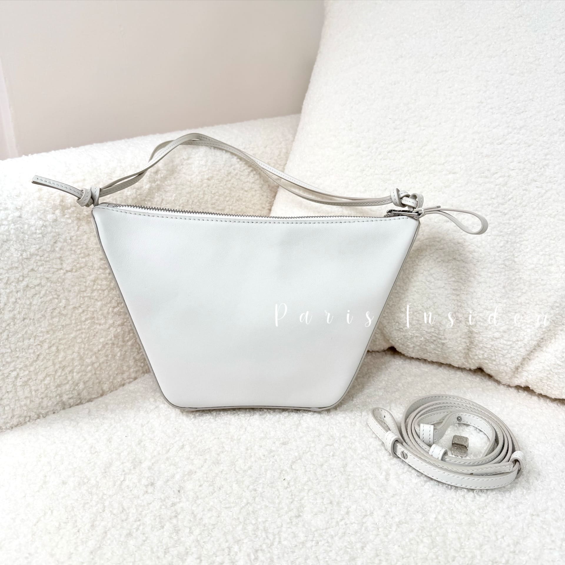 Loewe Mini Hammock Hobo - Soft White 棉花白