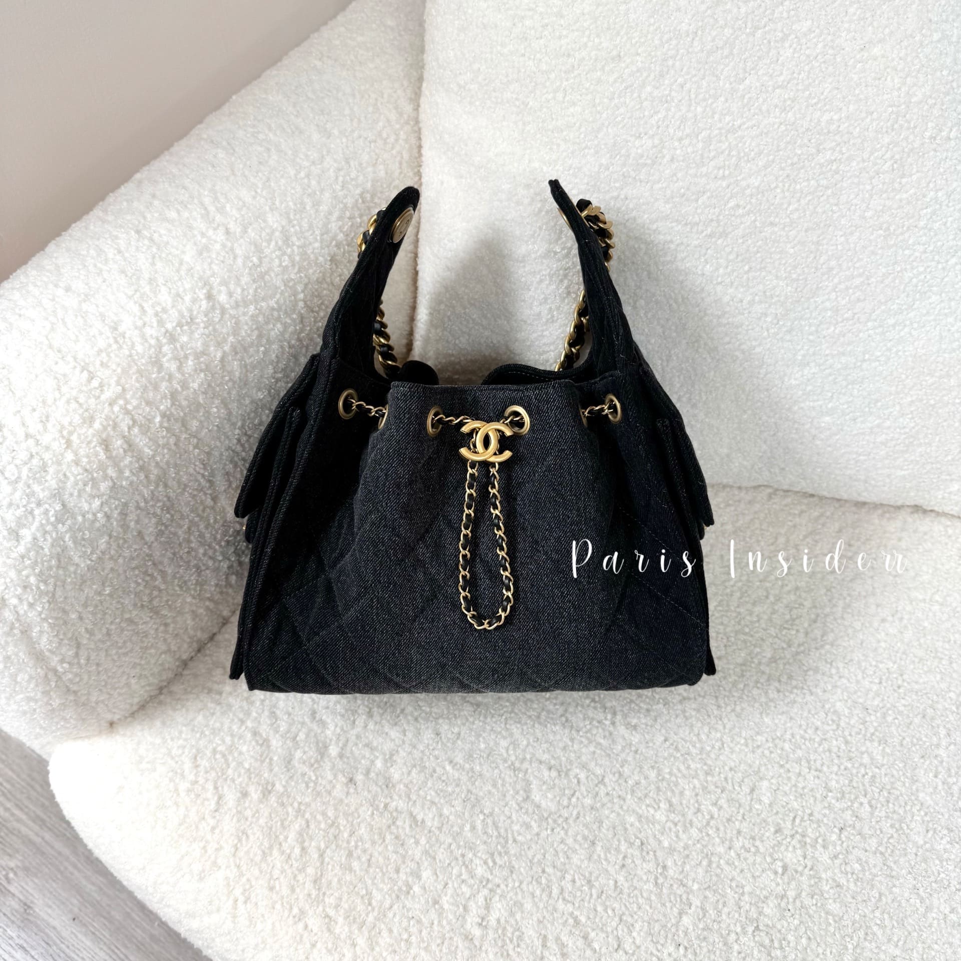 Chanel 25 Hobo Bag AS5311 - Washed Denim Black 洗水黑