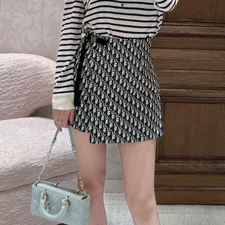 Christian Dior Oblique Skort - Blue 藍 - Image 3