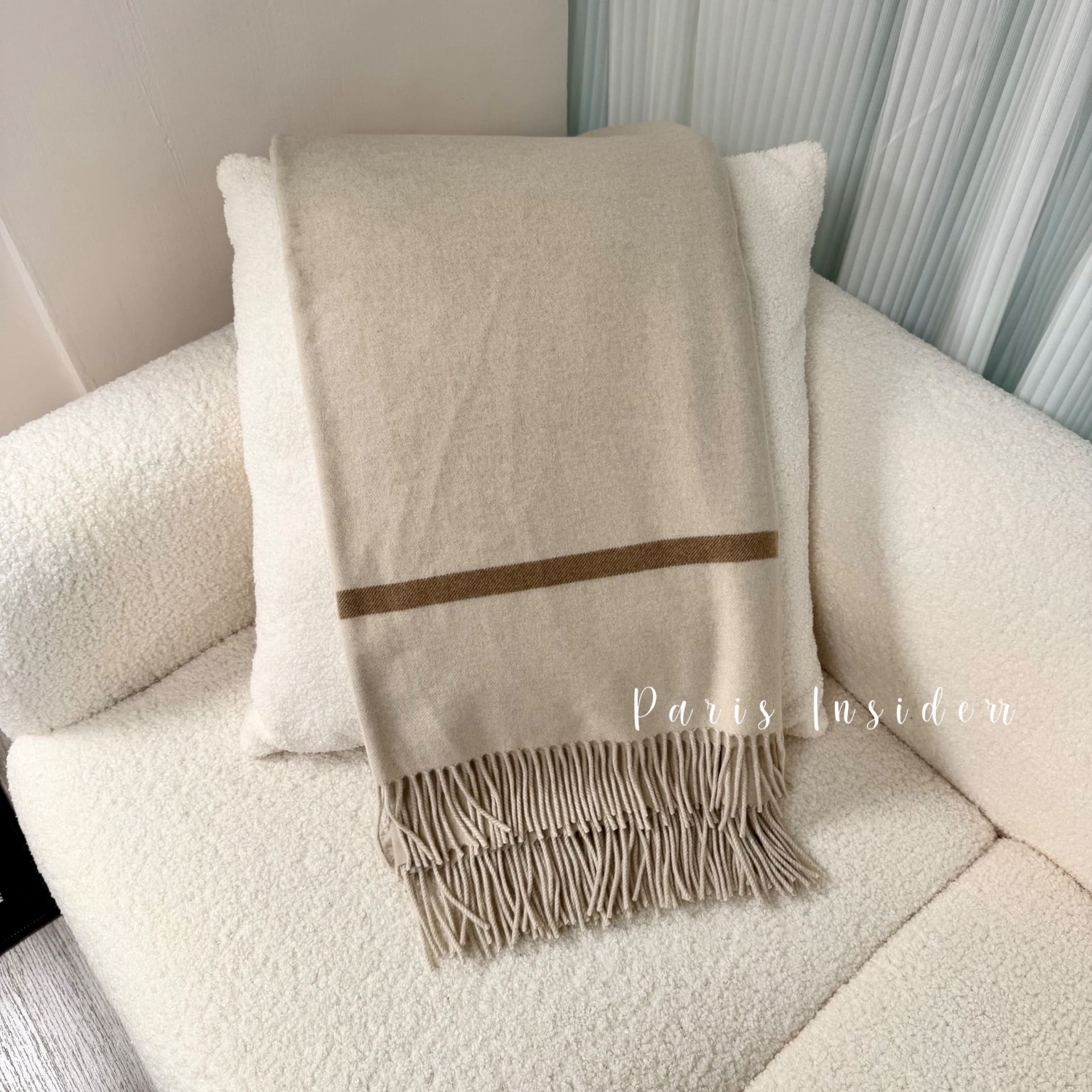 Loro Piana Twelve Cashmere Cape Natural Melange