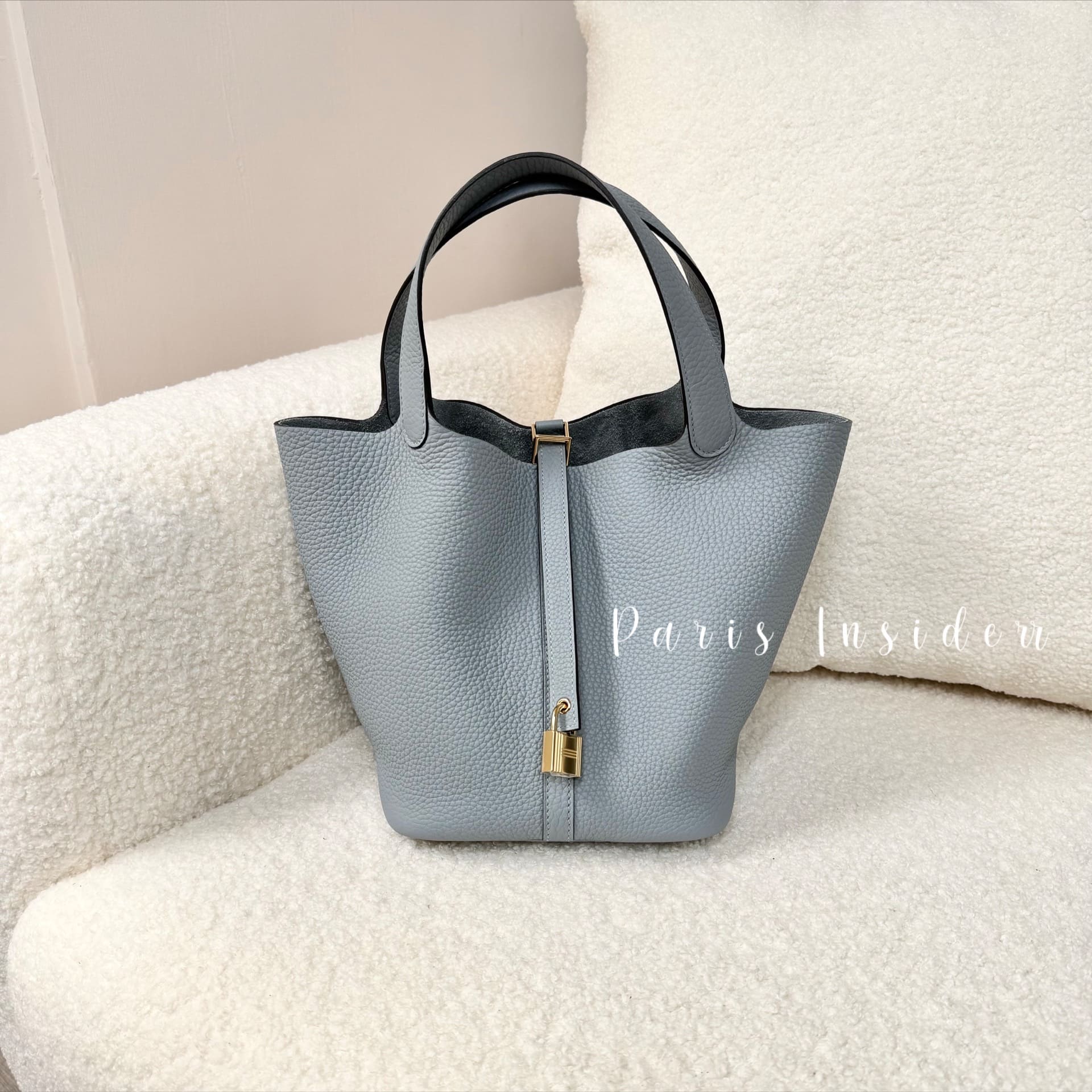 Hermes Picotin 22 Gris Pantin PBHW