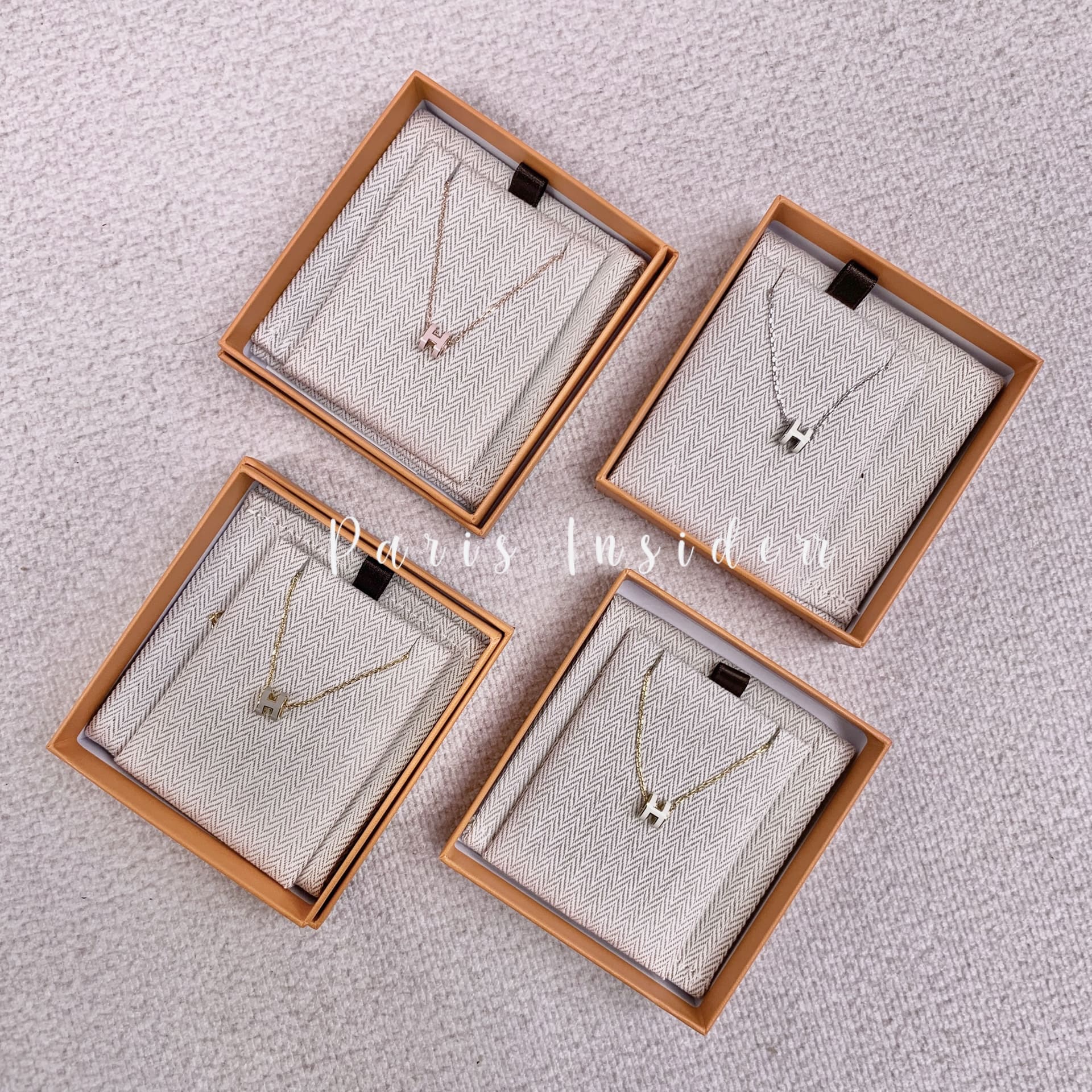 HERMES Mini Pop H necklace - (white x silver) - Image 2