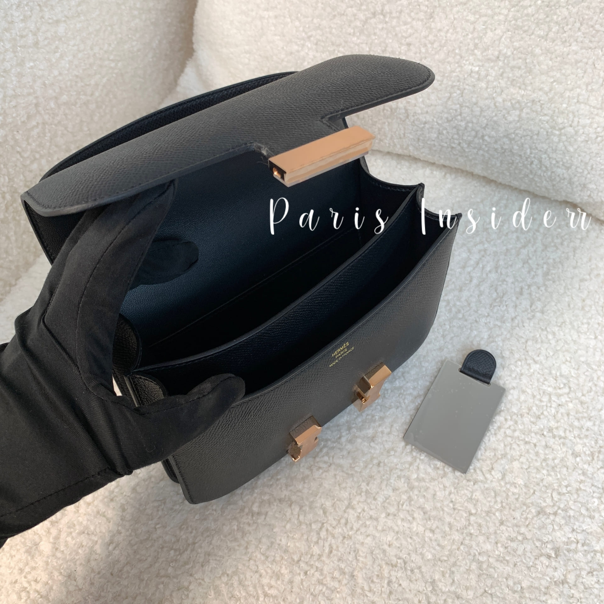 Hermes mini constance - 89 noir rose gold - Image 2