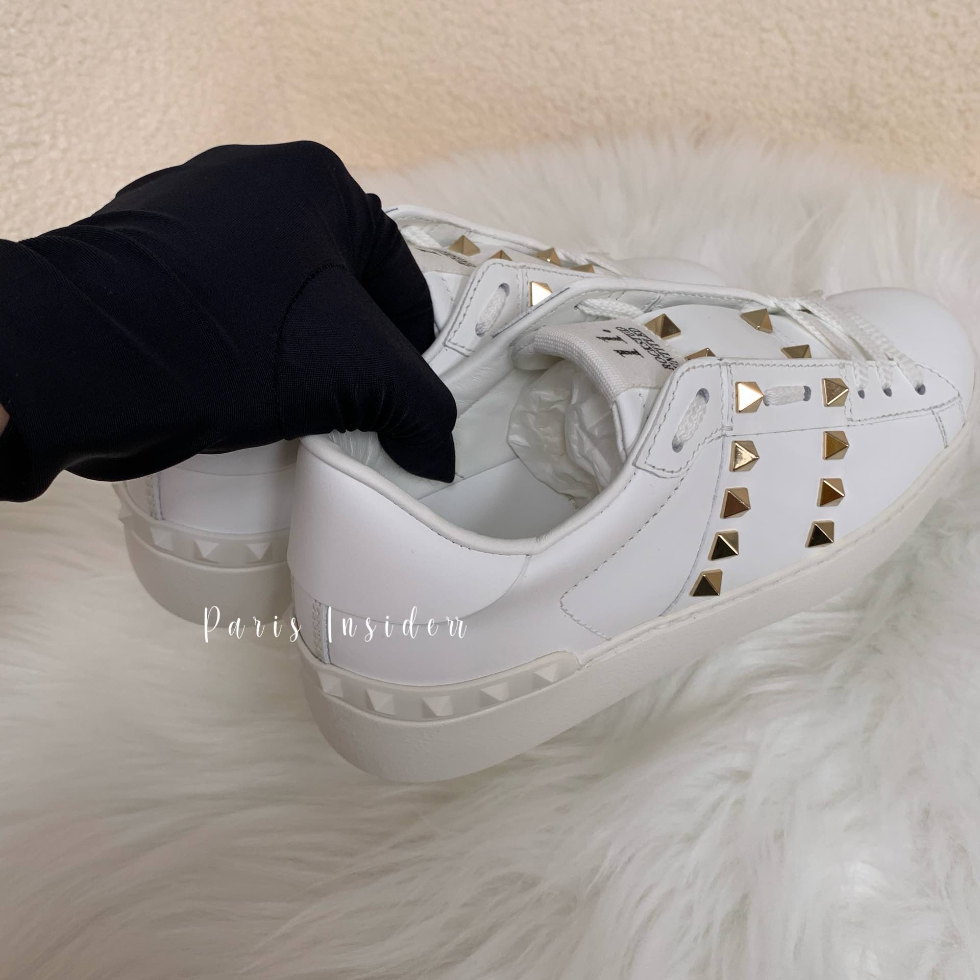Valentino Rockstud Untitled open sneakers - white 白 - Image 3
